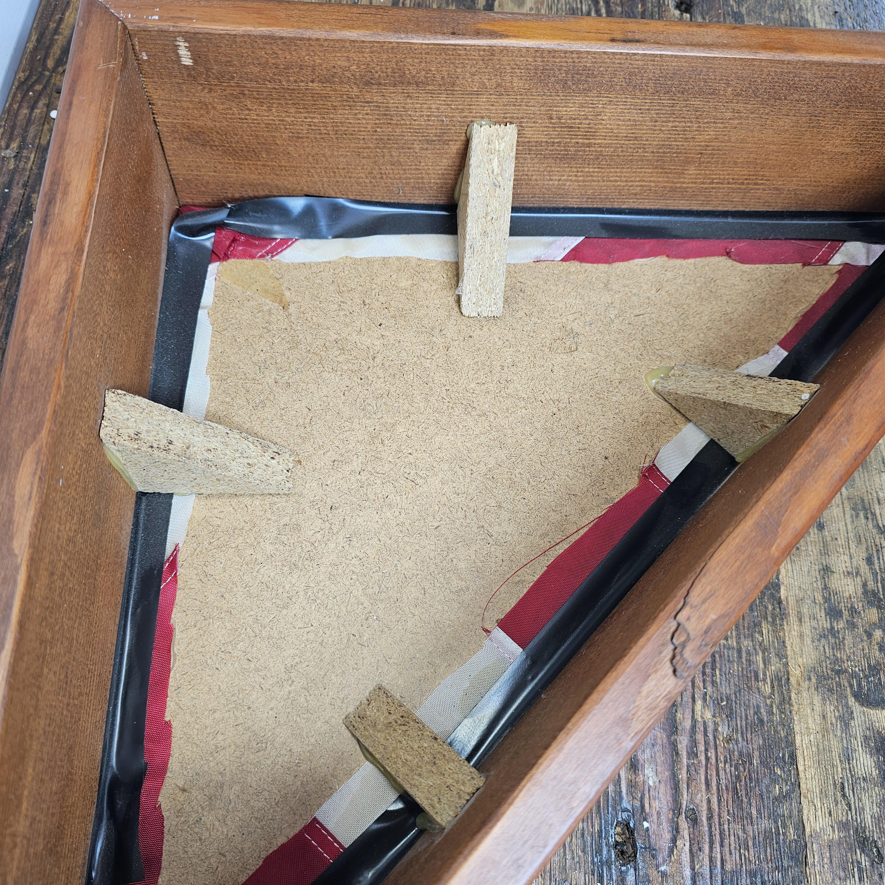 On Hold/US Military Veteran Burial Casket American Flag And Case 17.5" x 17.5" x 4.5"D