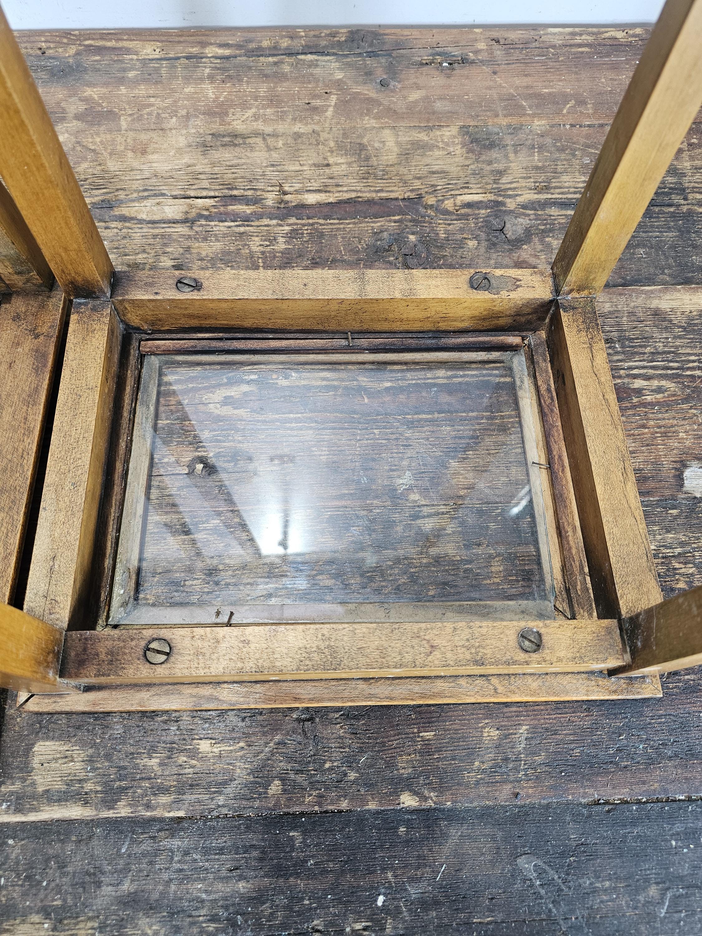 Antique 1920s FLINT & HORNER Hand-painted Nesting Tables with Pencil Post Legs