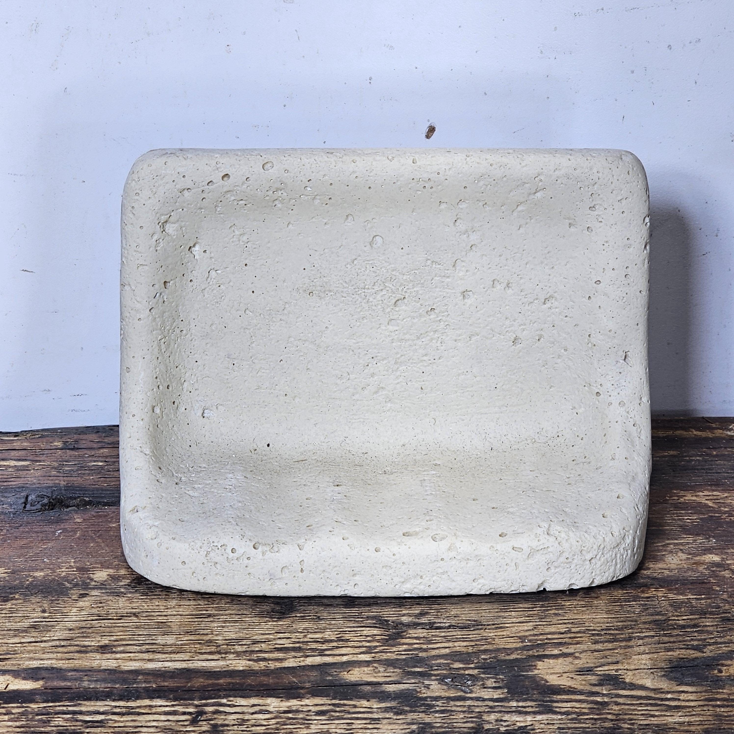 Cast Stone Soap Dish Holder For Shower Bathroom