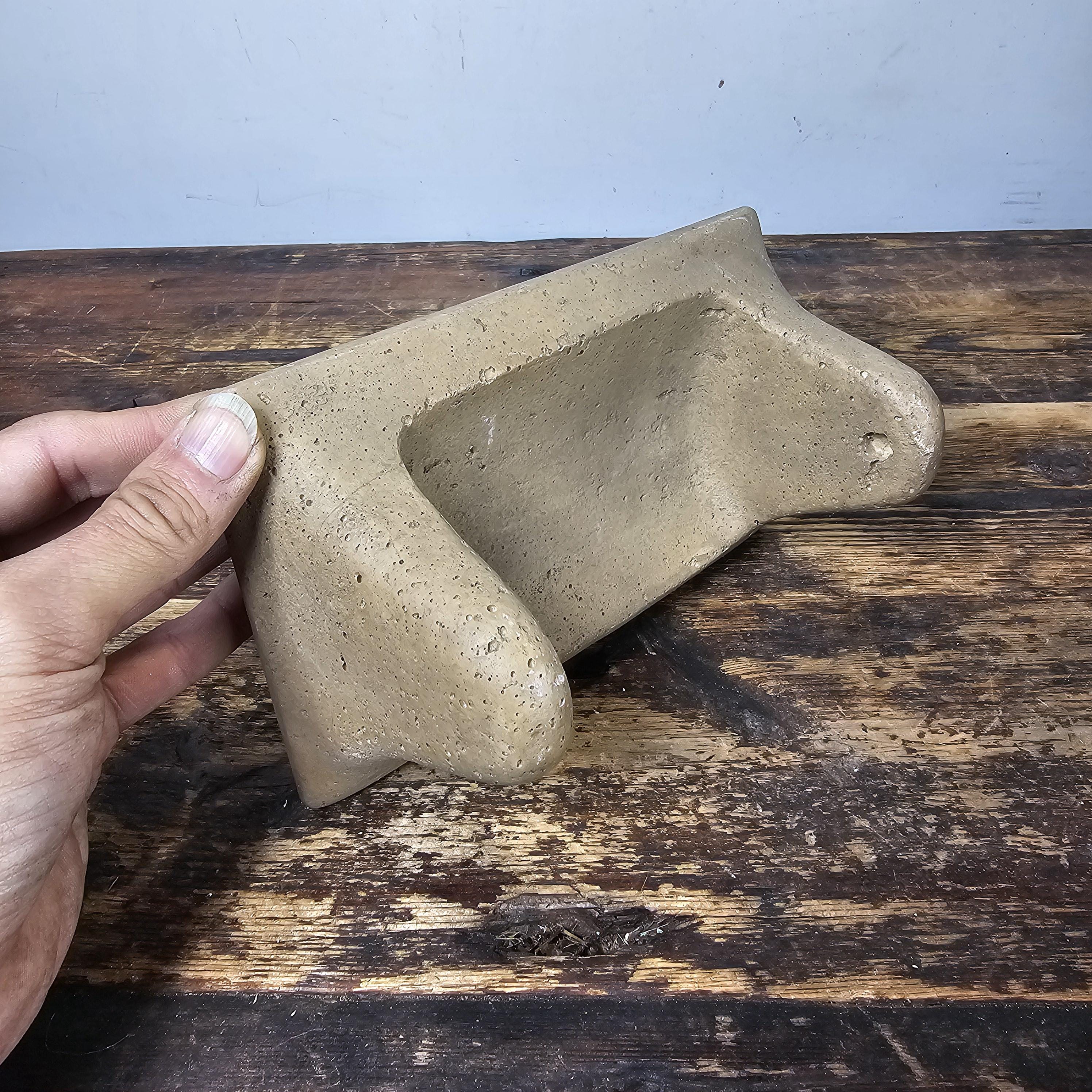 Cast Stone Toilet Paper Holder (No Roller)