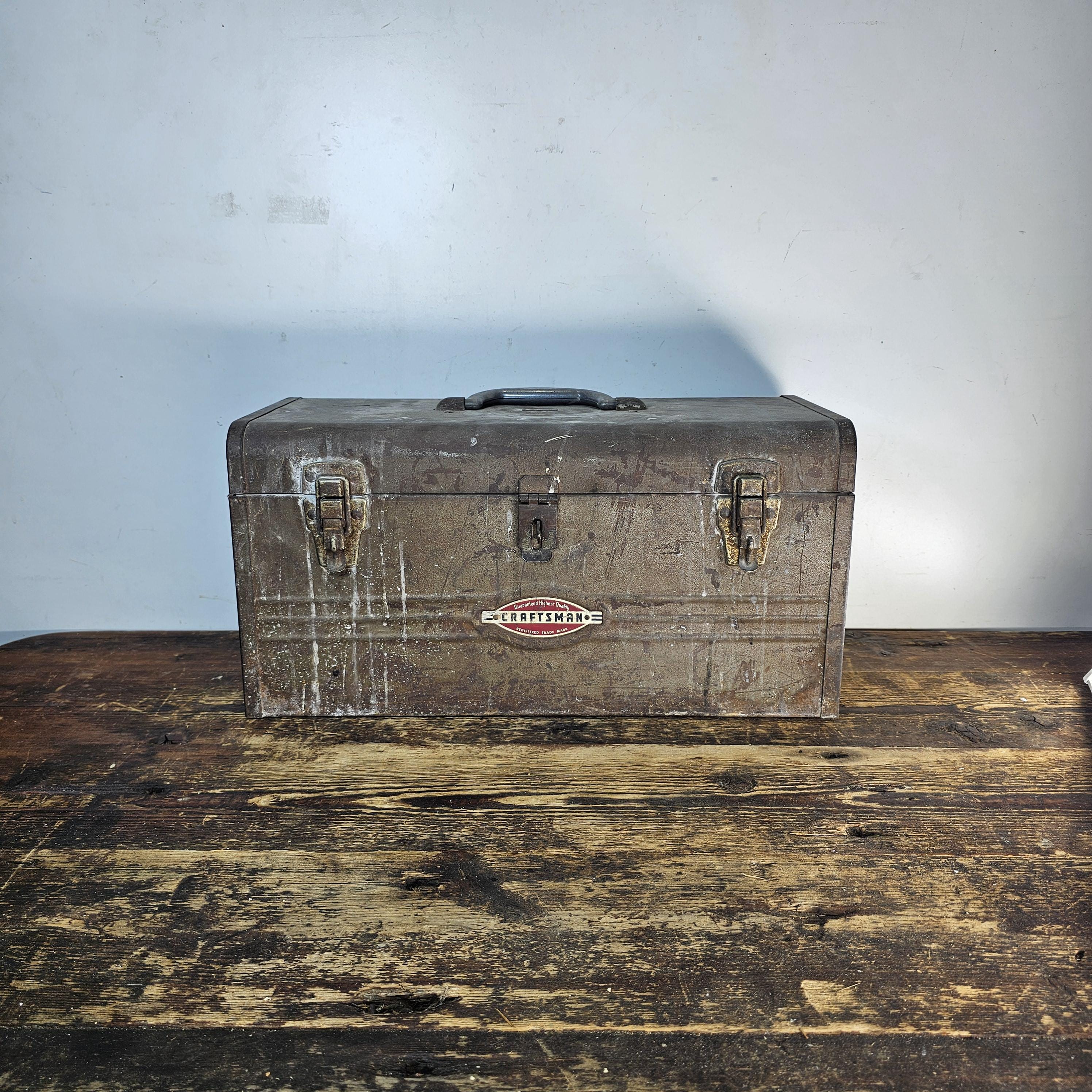 1950s Craftsman 6500 Mechanic Tool box With Tray 18"L x 8"D x 9"H