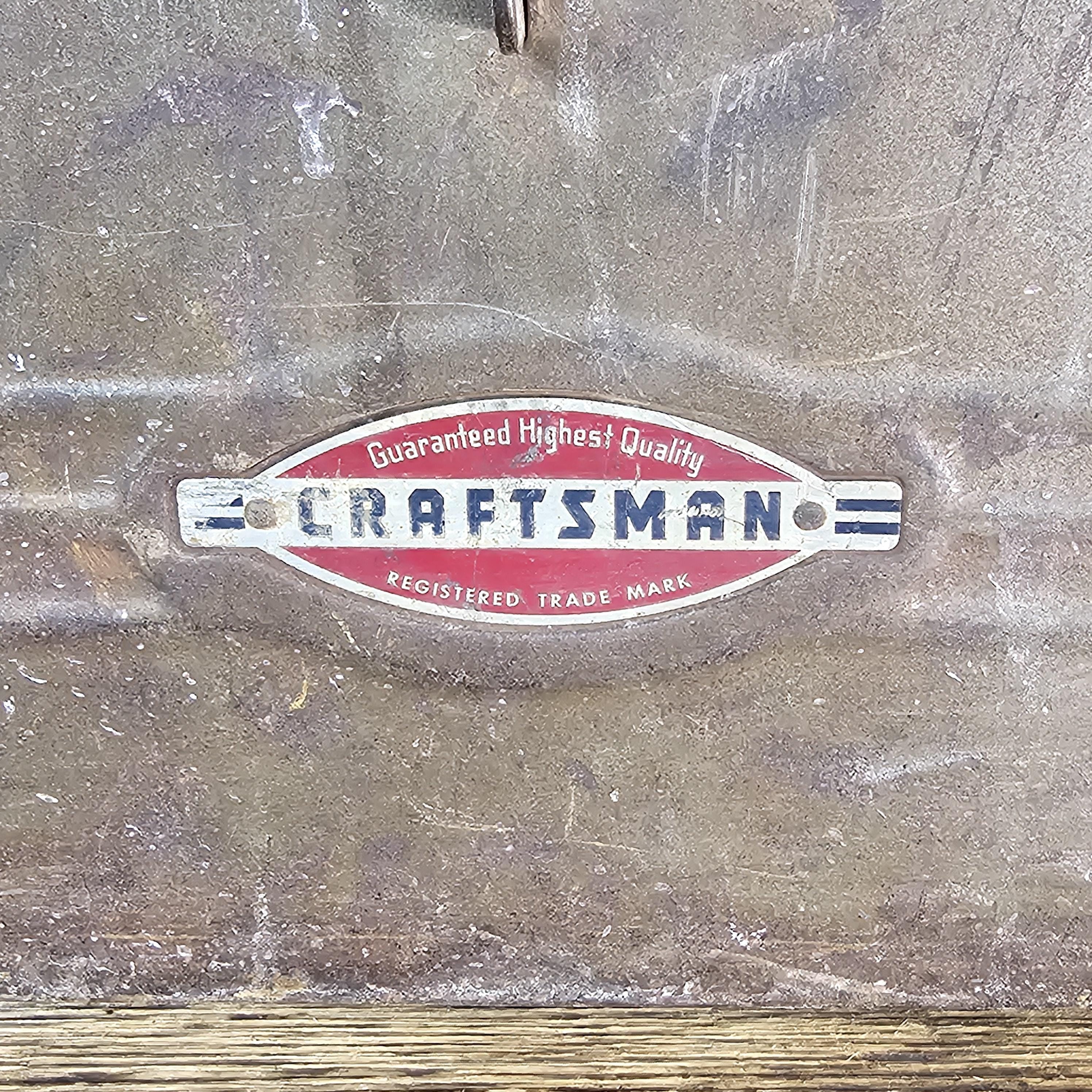 1950s Craftsman 6500 Mechanic Tool box With Tray 18"L x 8"D x 9"H