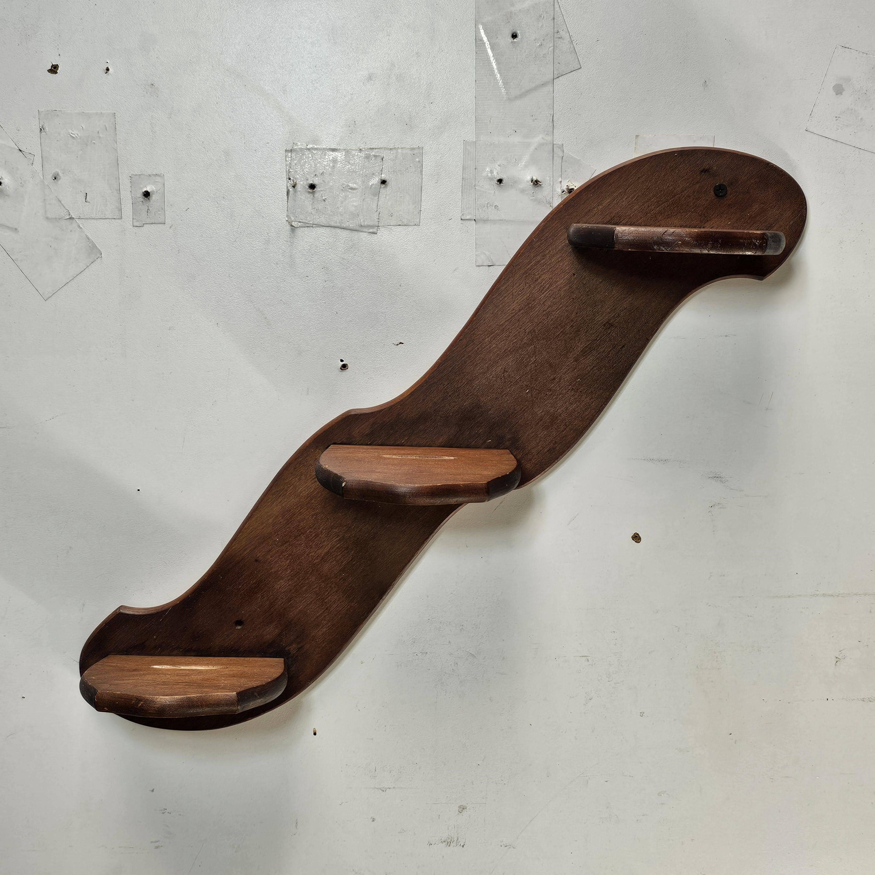 Sheryn's Maple Of California 3-Tier Wall Display Shelf Rack With Plate Groove