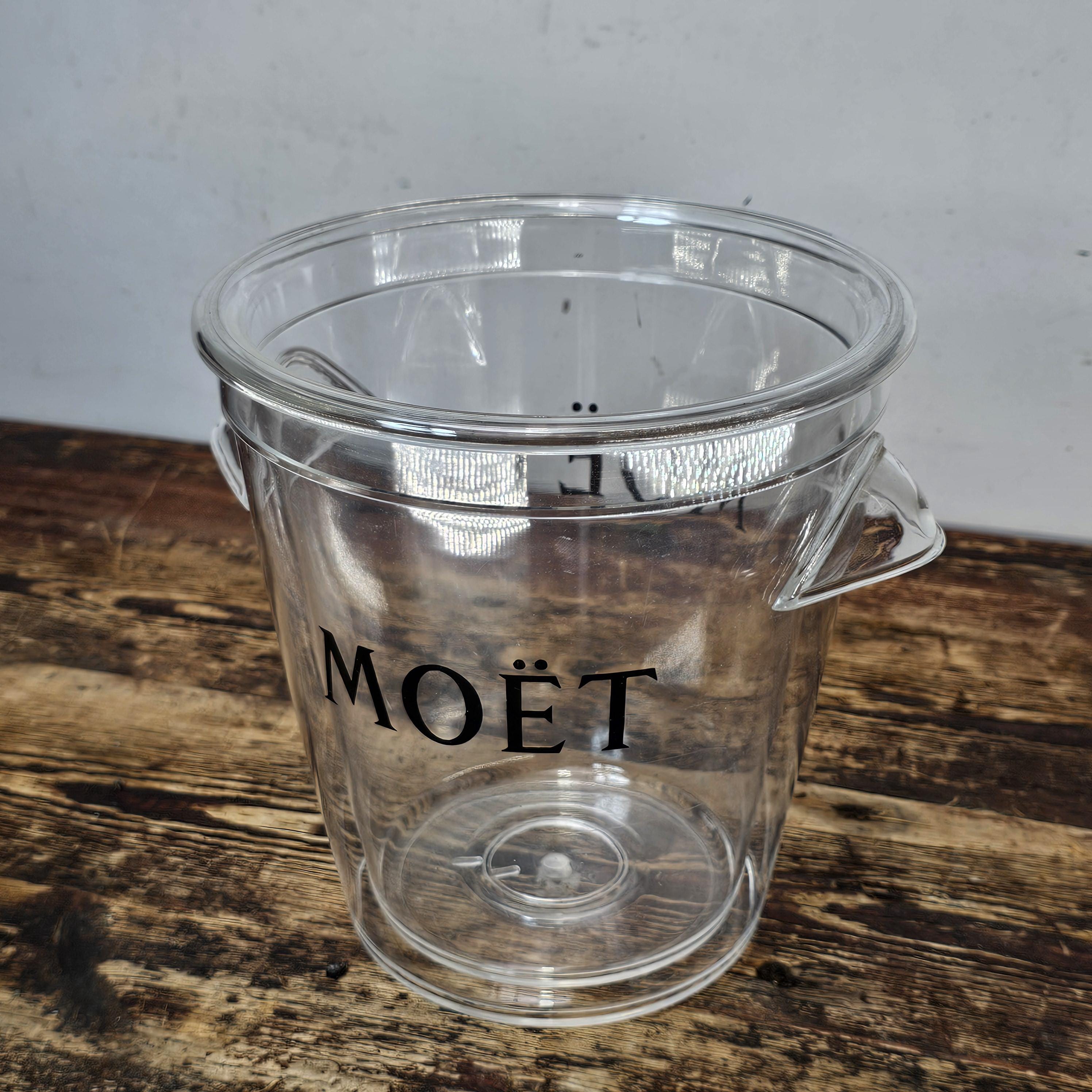 Moet & Chandon Champagne Ice Bucket Clear Acrylic