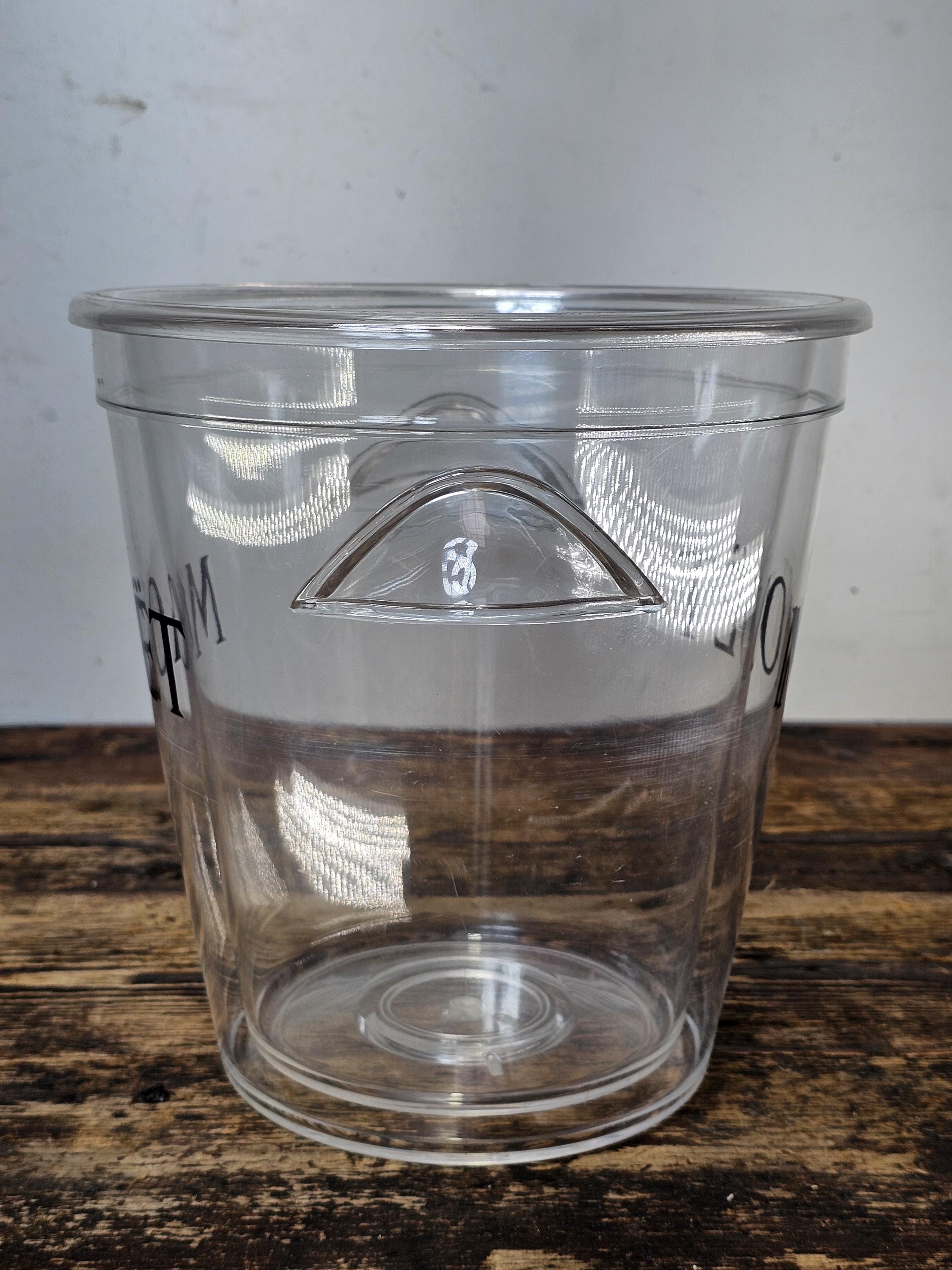 Moet & Chandon Champagne Ice Bucket Clear Acrylic