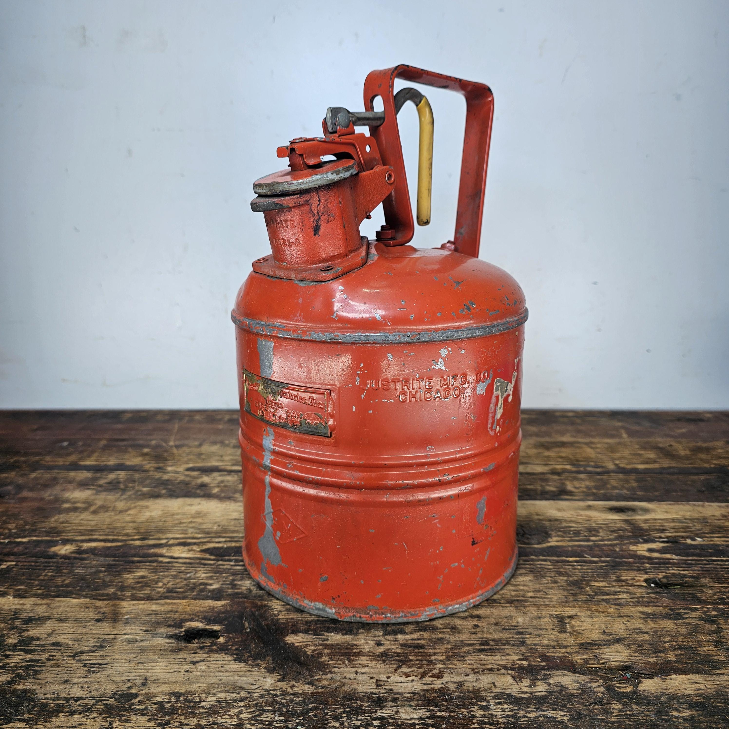 Justrite Steel Safety Can with Trigger-Handle 1 Gallon Gas Can