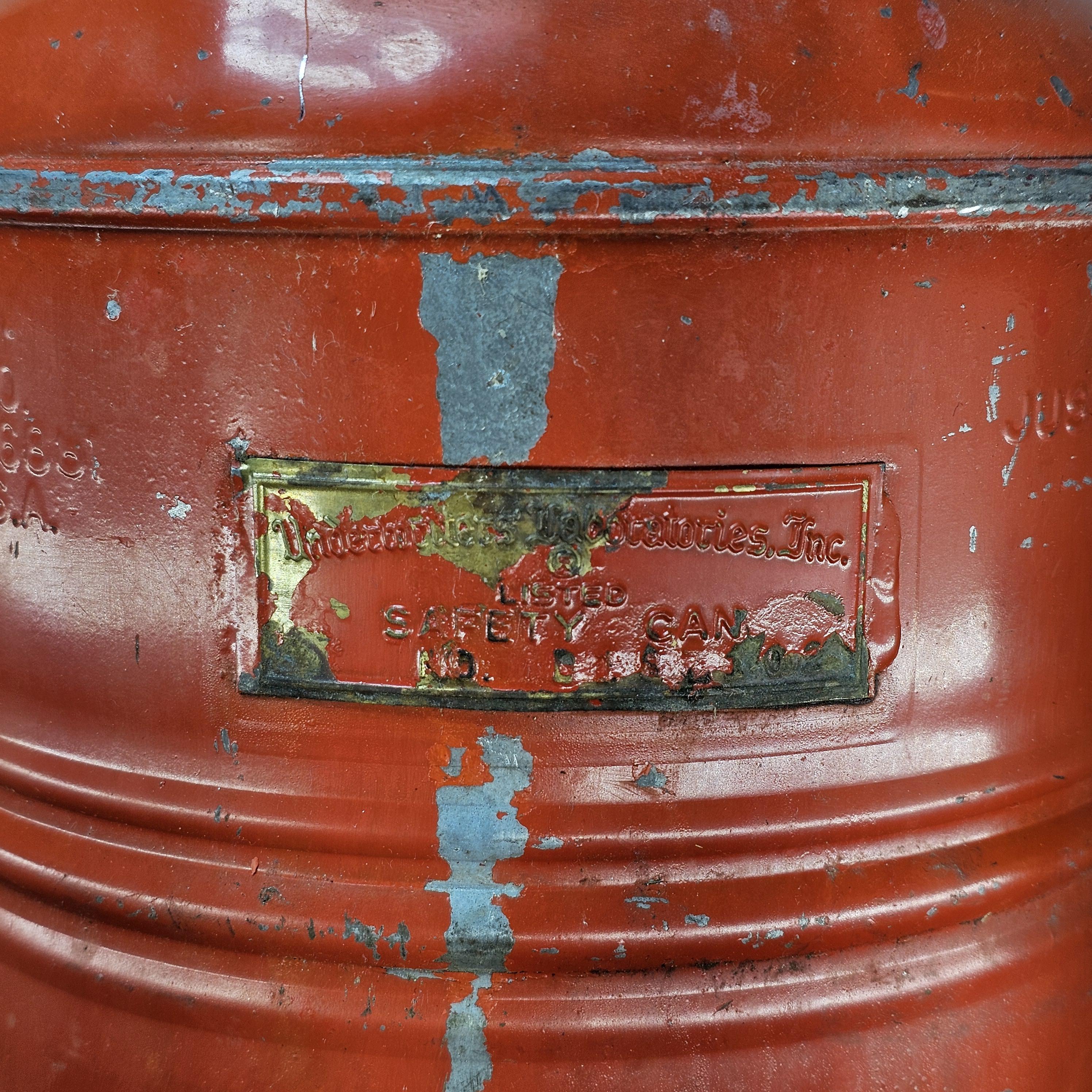 Justrite Steel Safety Can with Trigger-Handle 1 Gallon Gas Can