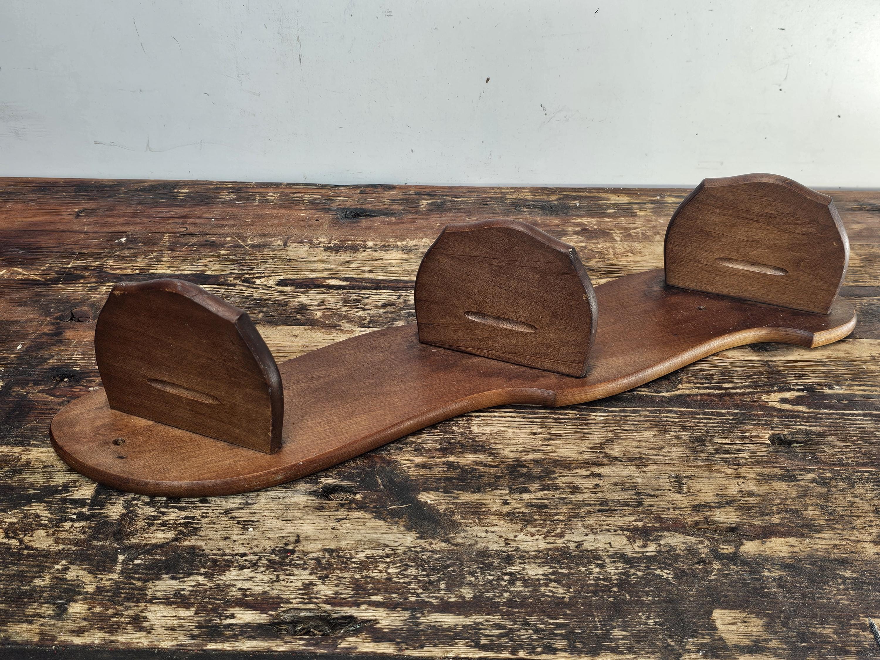 Sheryn's Maple Of California 3-Tier Wall Display Shelf Rack With Plate Groove