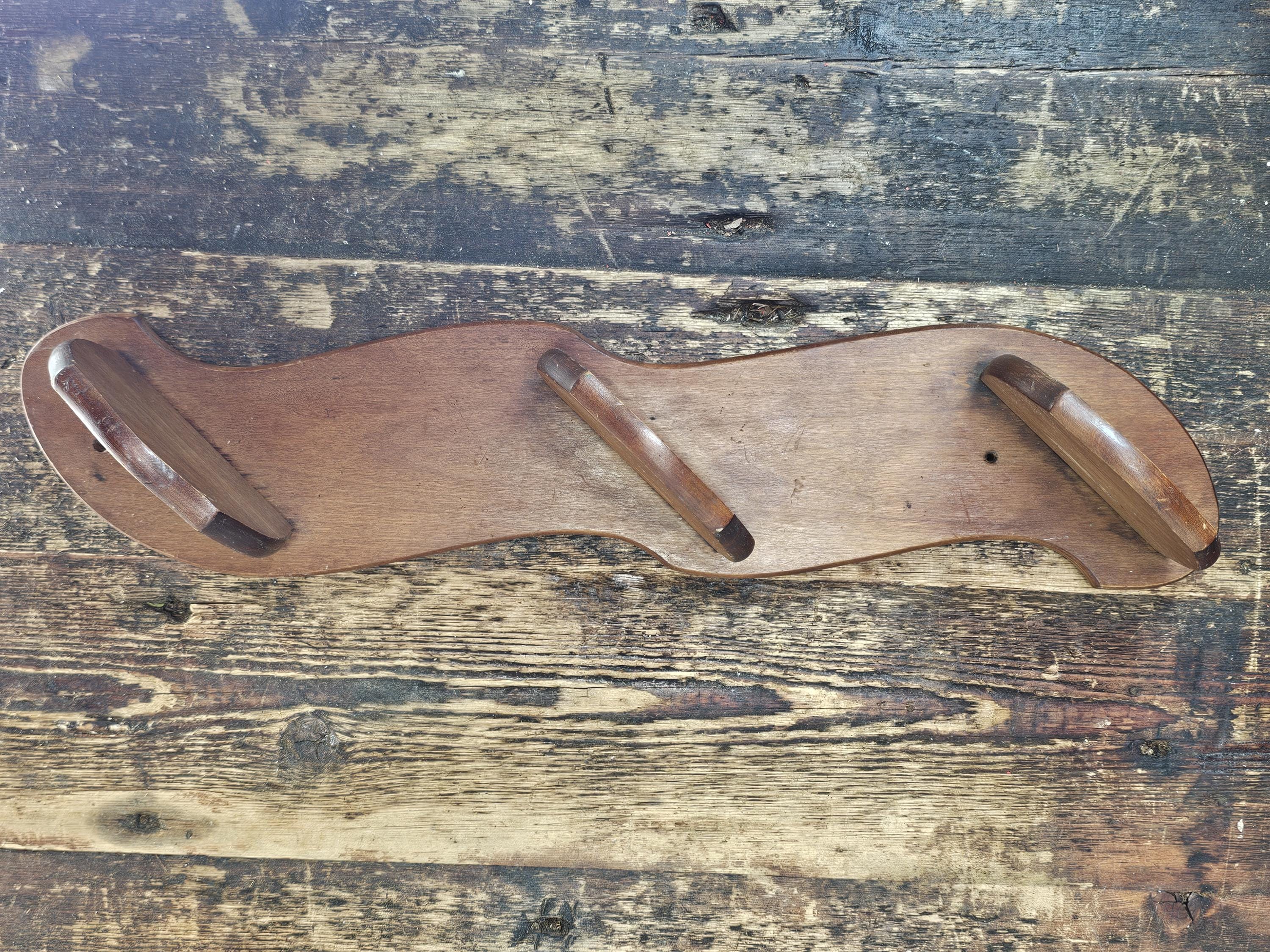 Sheryn's Maple Of California 3-Tier Wall Display Shelf Rack With Plate Groove