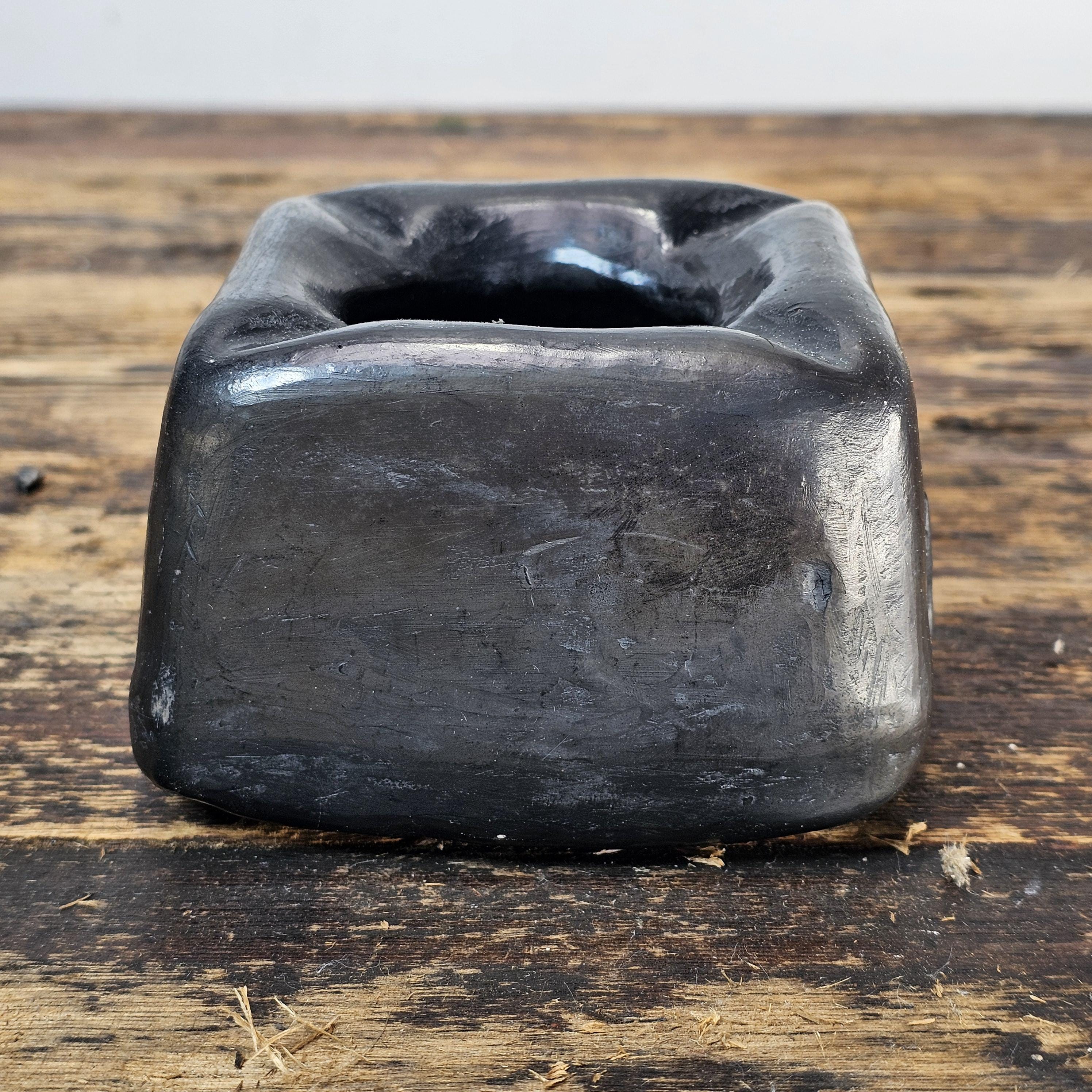 Vintage Oaxaca Black Clay Ashtray Hotel Camino Real In Puerto Vallarta