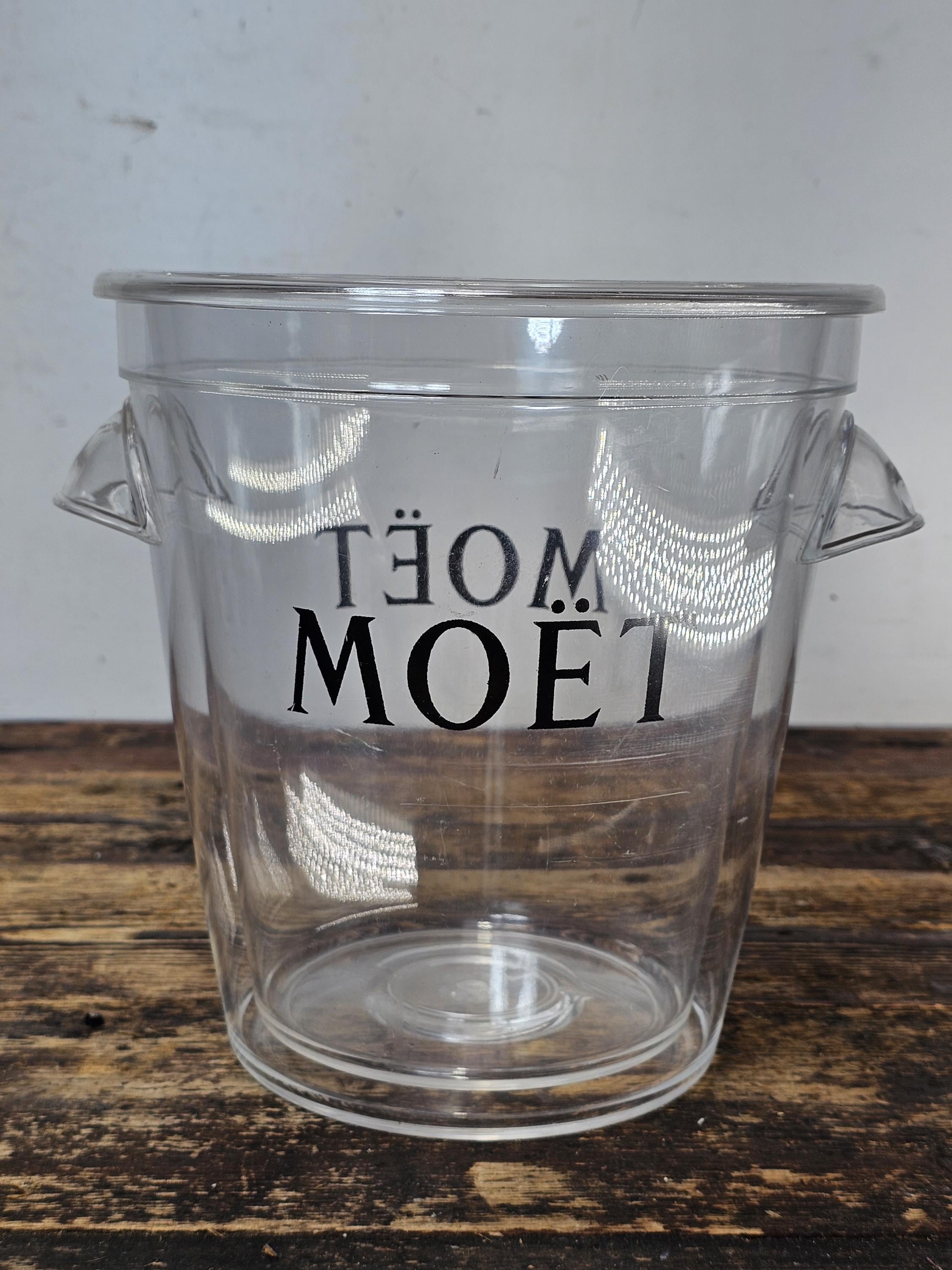 Moet & Chandon Champagne Ice Bucket Clear Acrylic