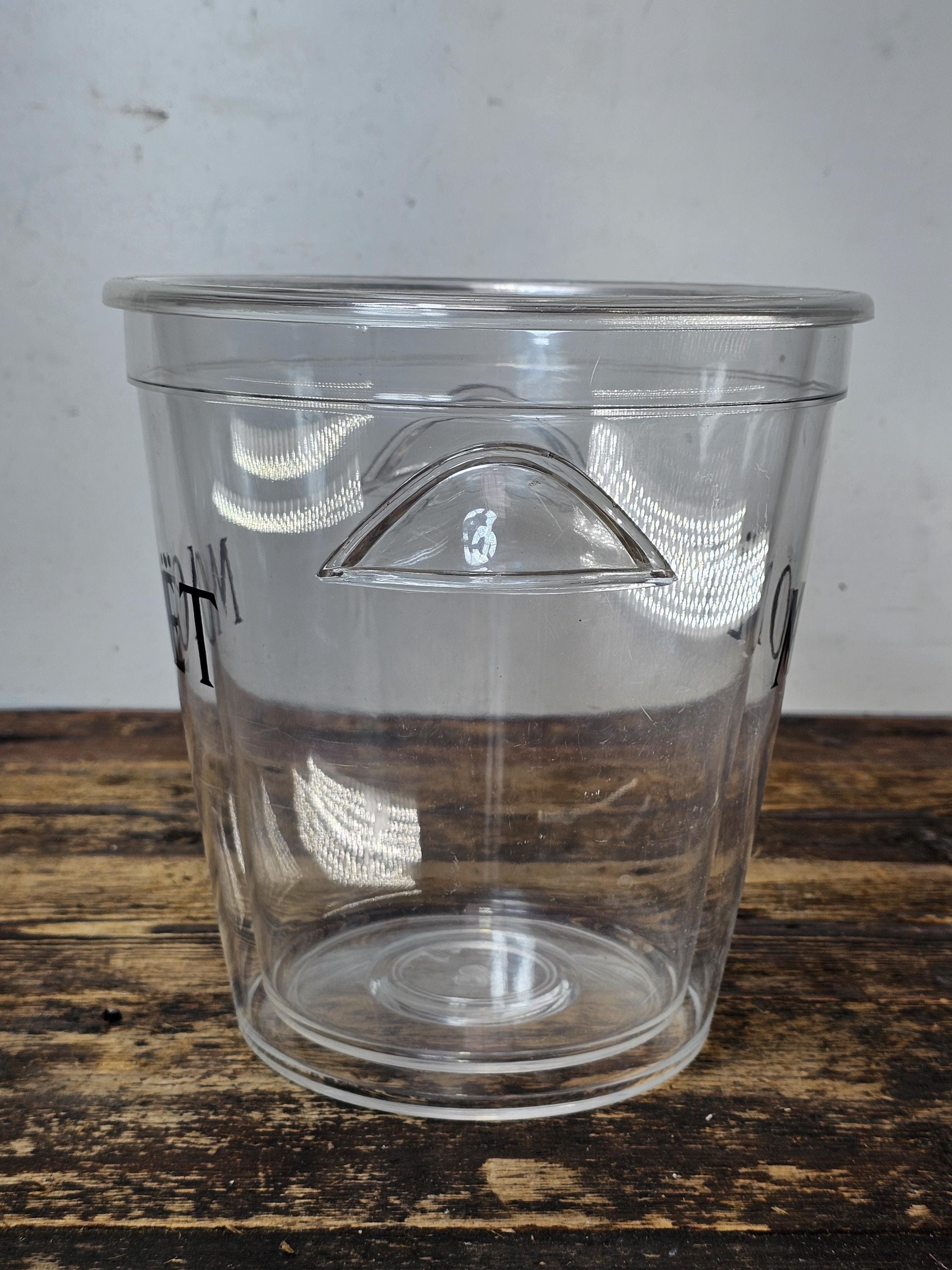 Moet & Chandon Champagne Ice Bucket Clear Acrylic
