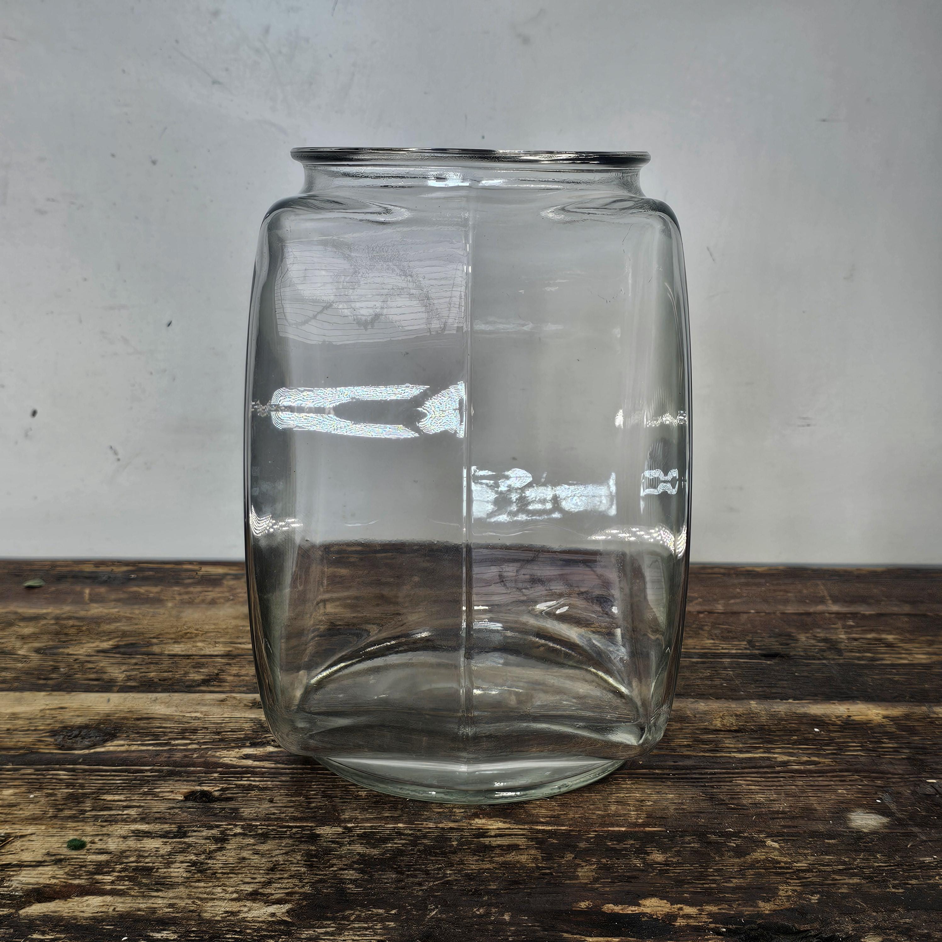 Anchor Hocking Goldfish Betta Glass Drum Bowl 2 Gallon 10"W x 10.5"H x 6.5"D