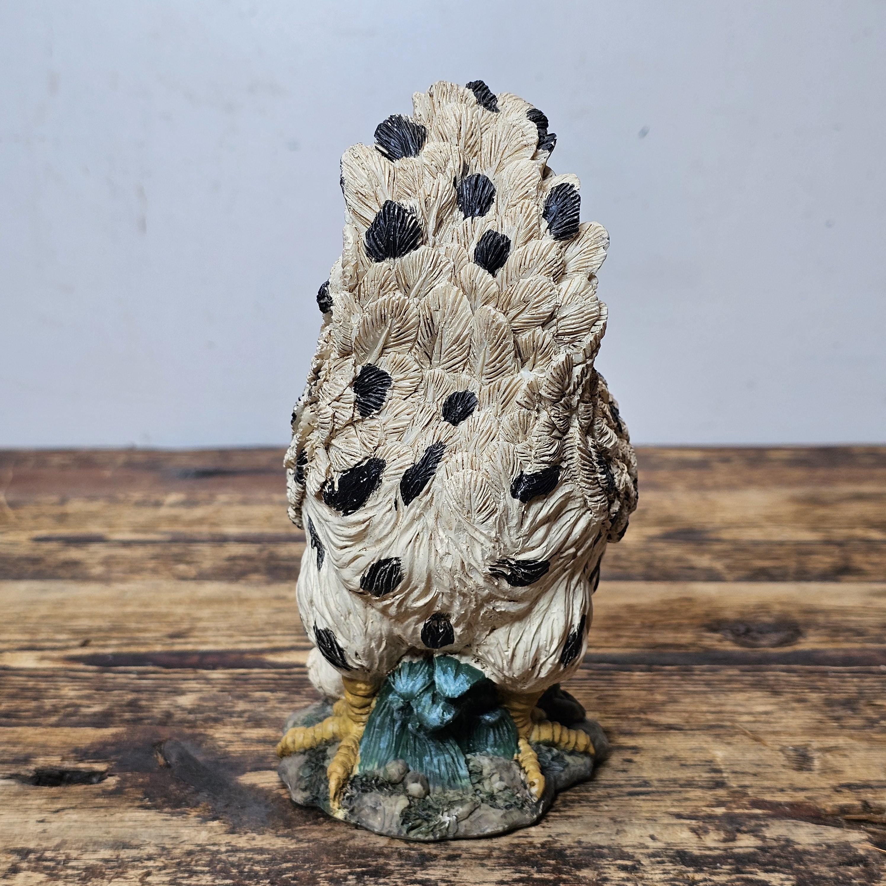 Youngs Inc. Chicken Hen & Baby Chick Resin Figure 7"H