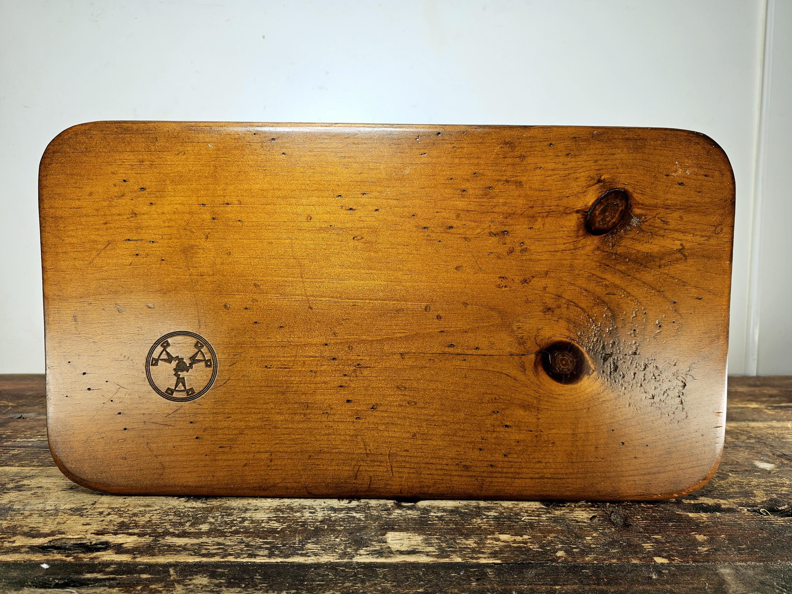 Vintage Wooden Double Decker Wine Rack with Serving Top