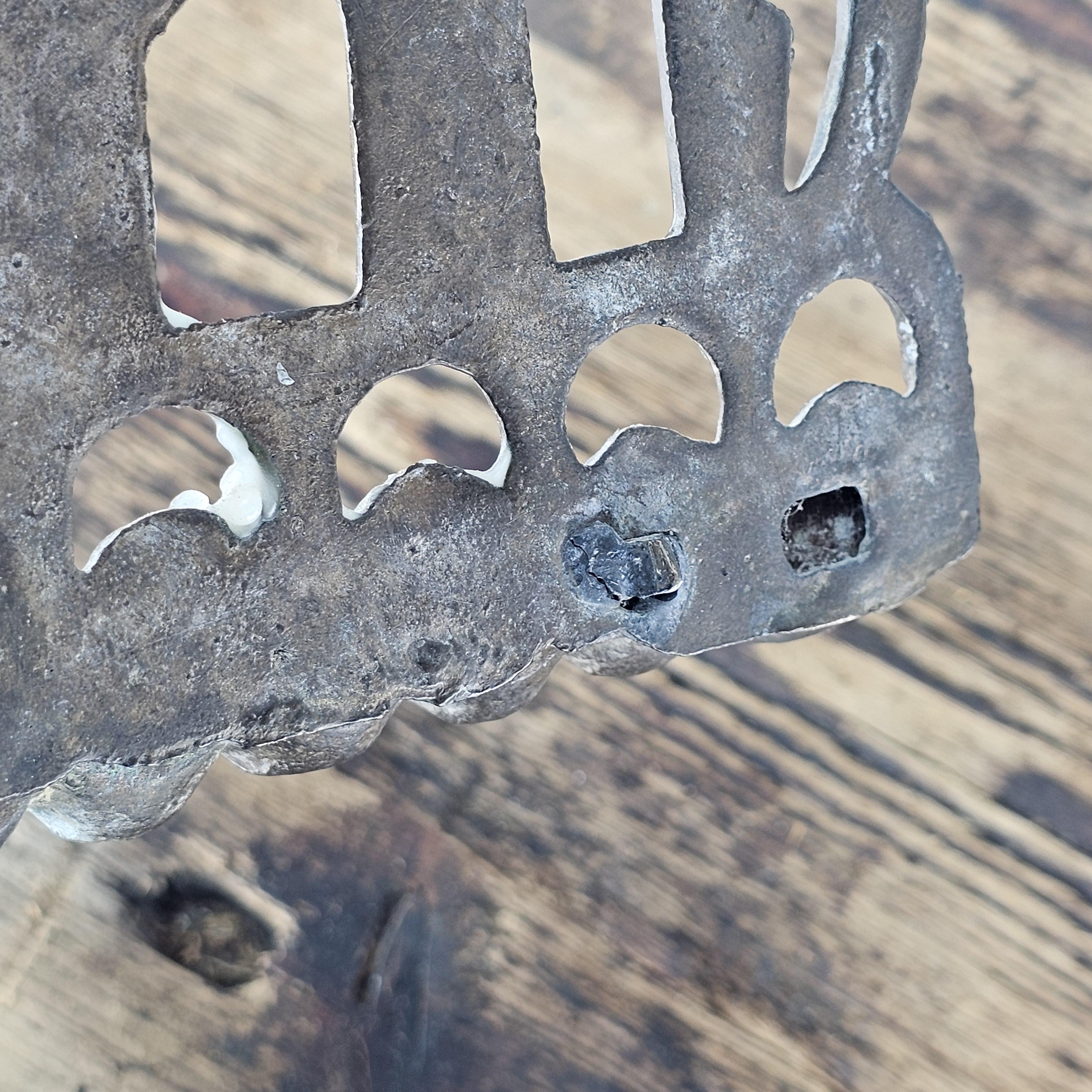 Vintage Hanukkah Menorah Lamp 9"H