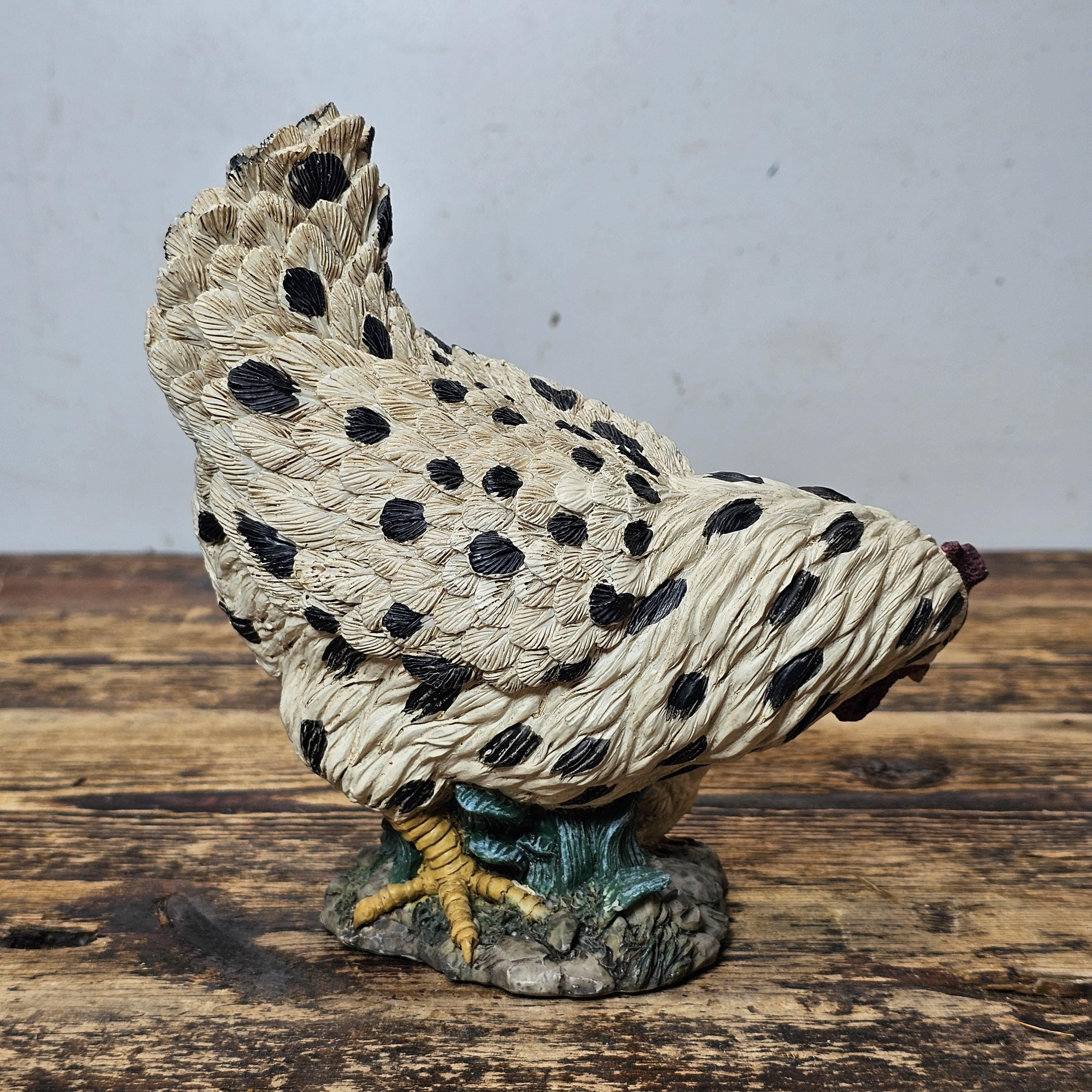 Youngs Inc. Chicken Hen & Baby Chick Resin Figure 7"H