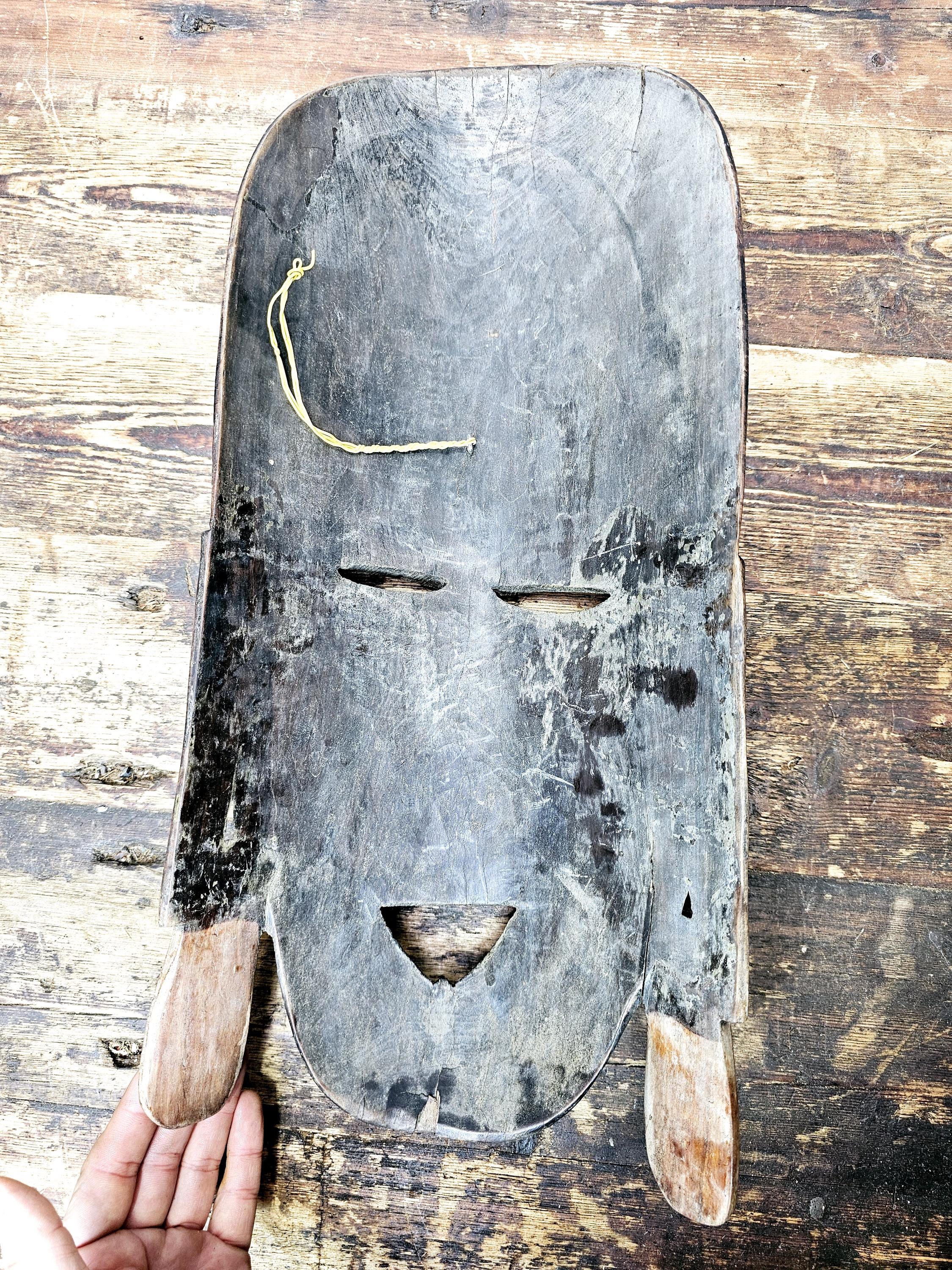 African Carved Wooden Mask - Kenya / East Africa