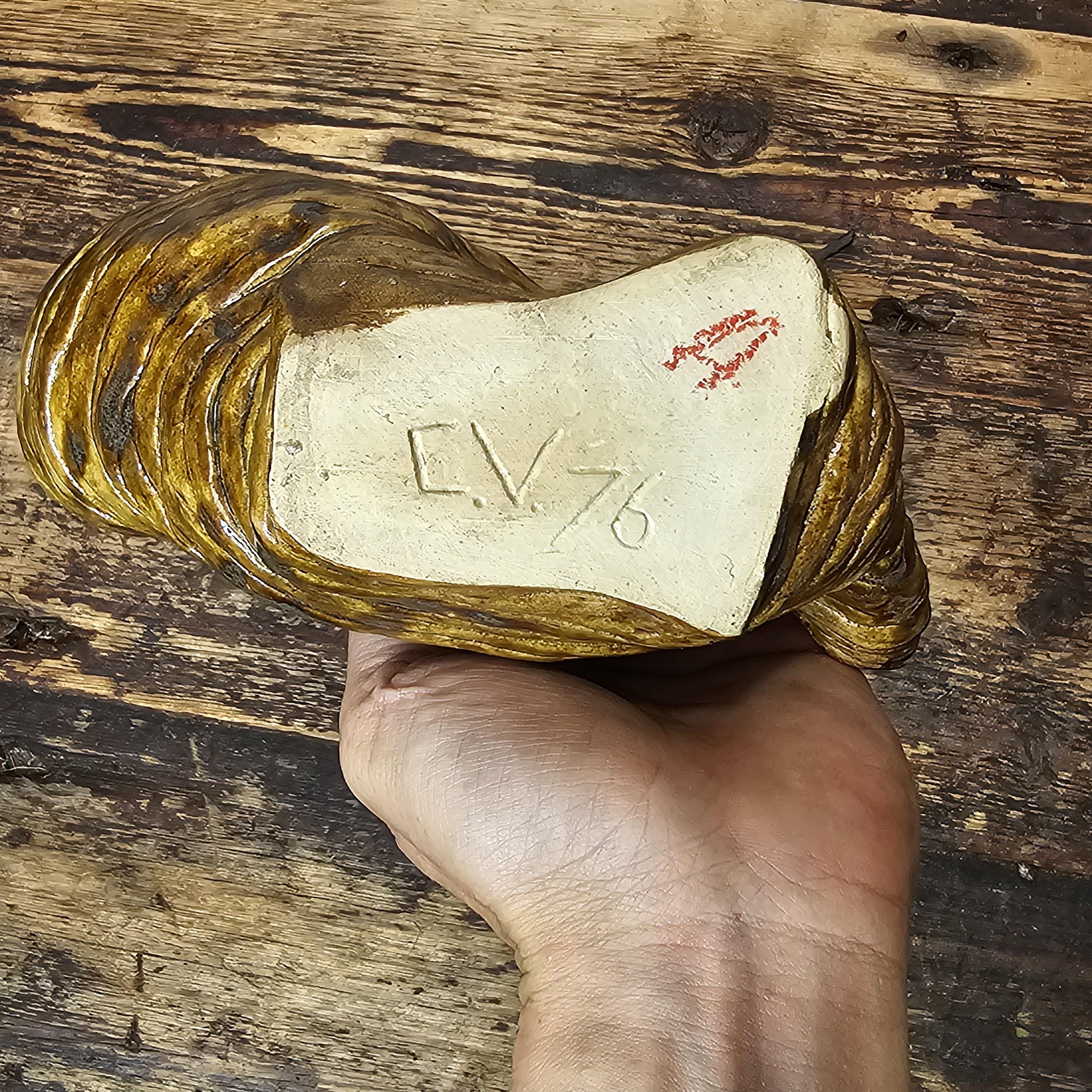 1970s Studio Art Organic Multi-Opening Flower Vase 7"L x 3"D x 5.75"H