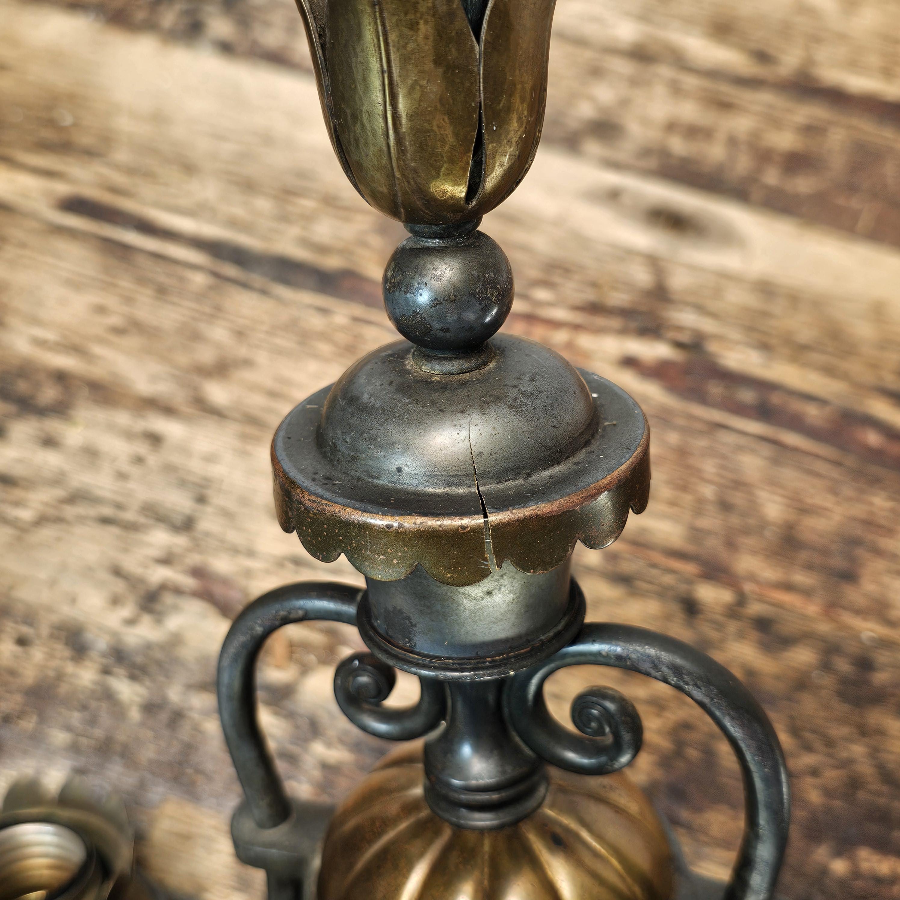 Antique Victorian Style Double-Arm Wall Sconce (Pair)