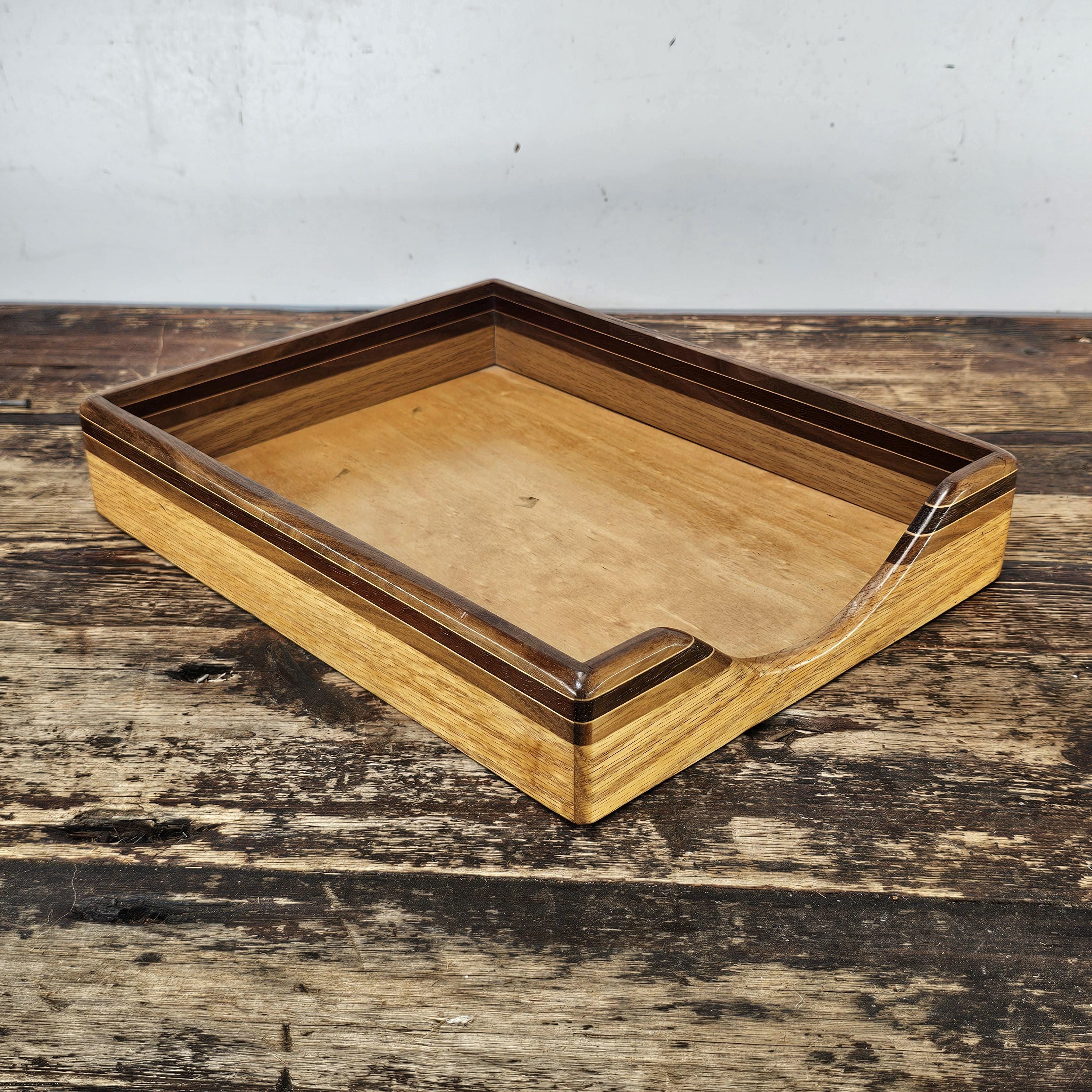 Nordic Style Vintage Wooden Document Tray