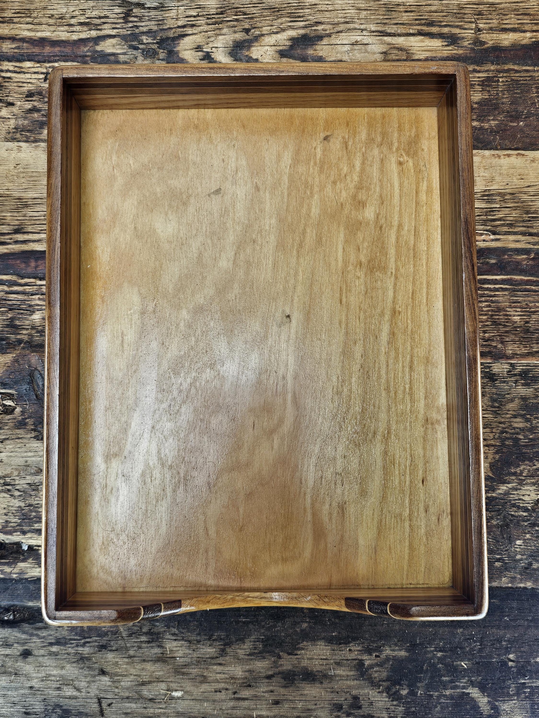 Nordic Style Vintage Wooden Document Tray