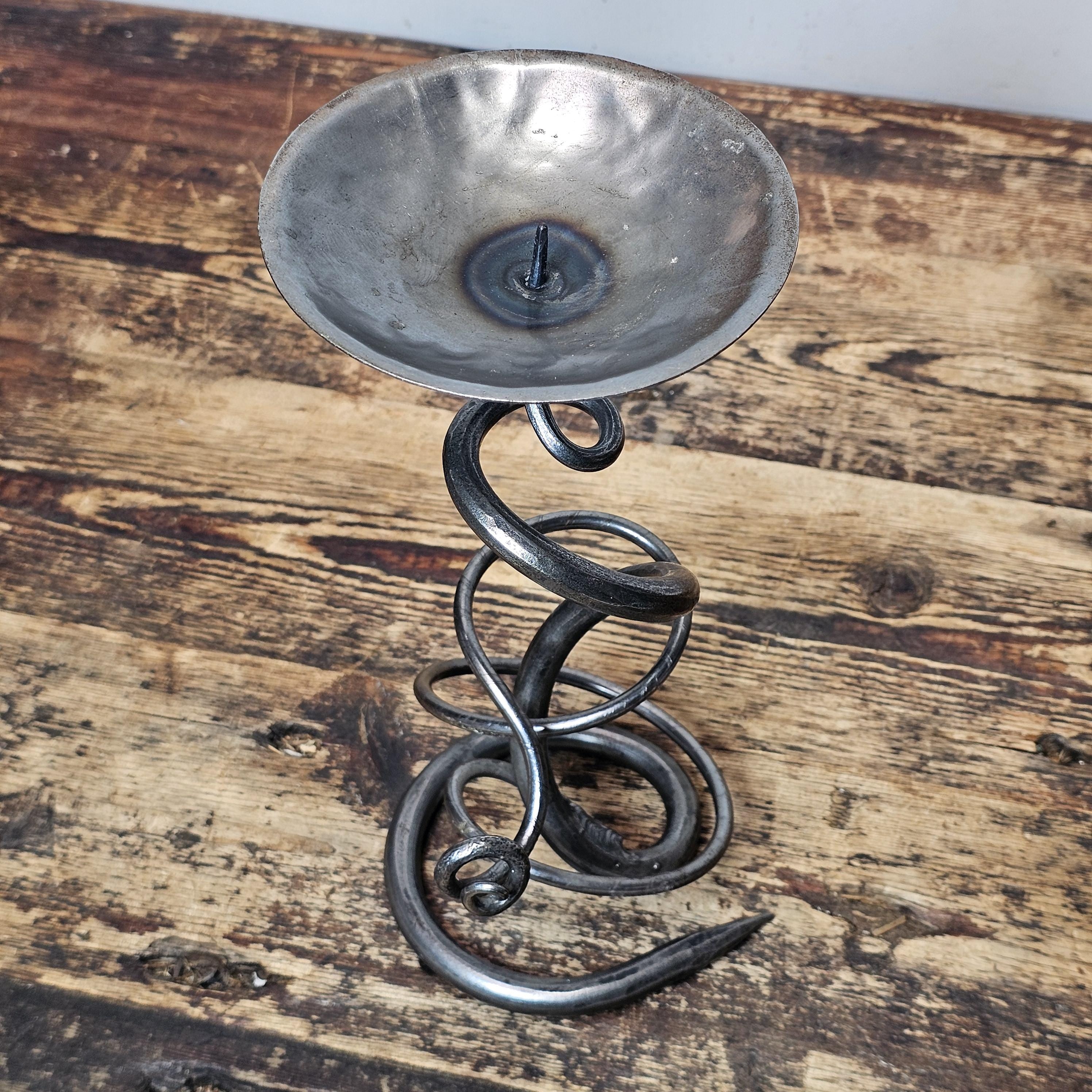 Belltrees Forge Single Tangle Handforged Candlestick From UK 11"H