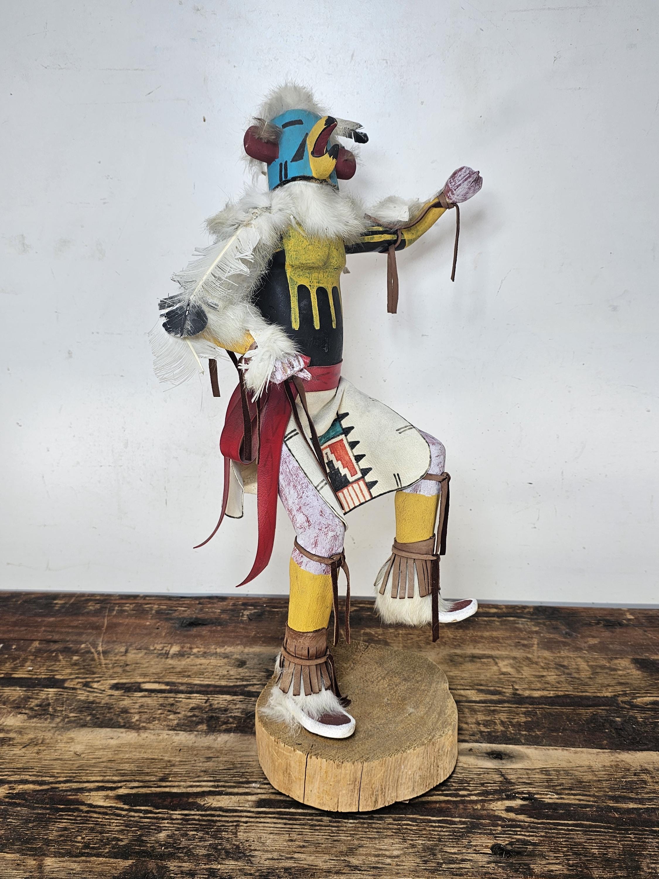 Hopi Eagle Dancer Kachina Doll (Partial Restoration Needed) 20"H