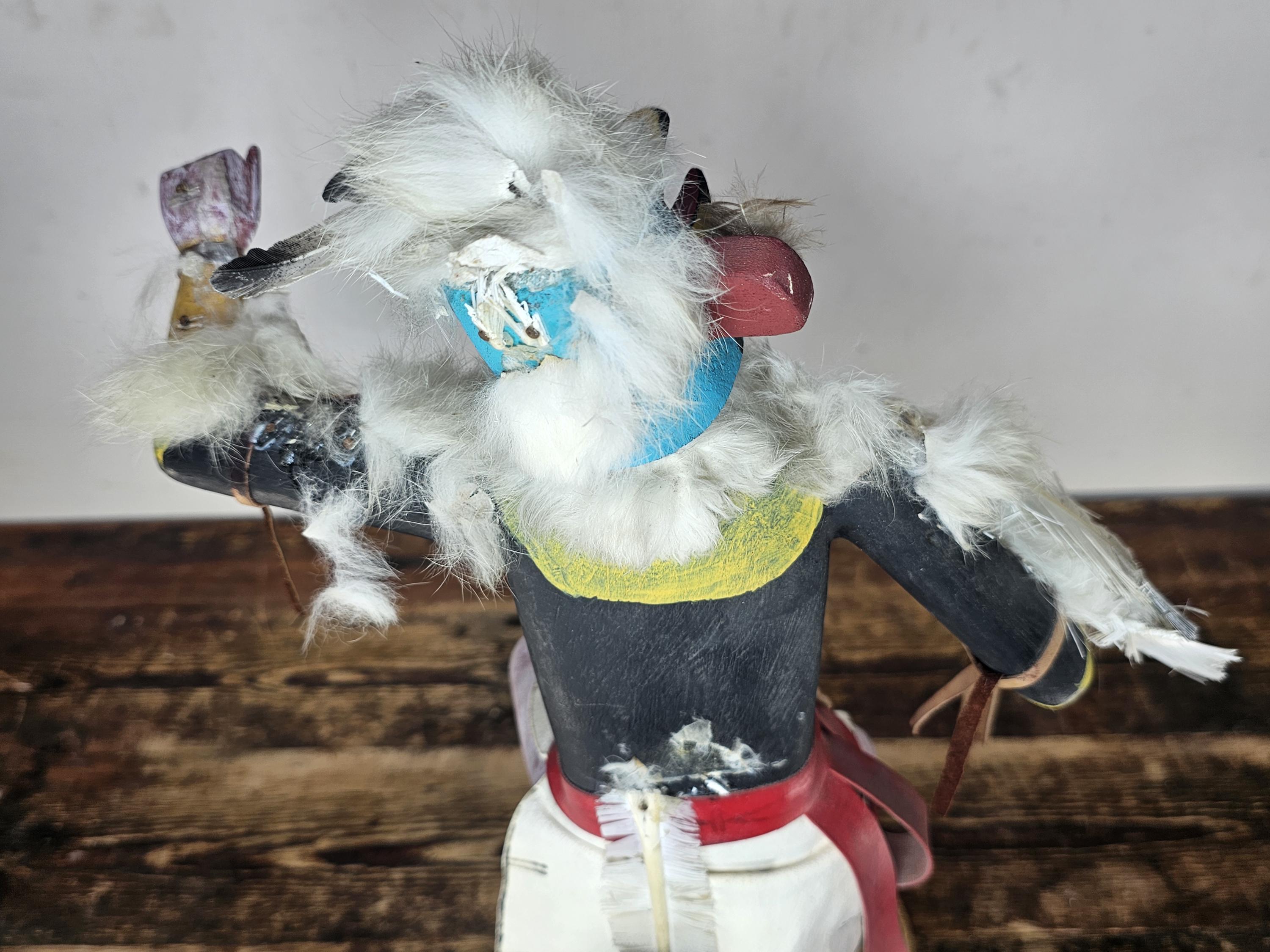 Hopi Eagle Dancer Kachina Doll (Partial Restoration Needed) 20"H