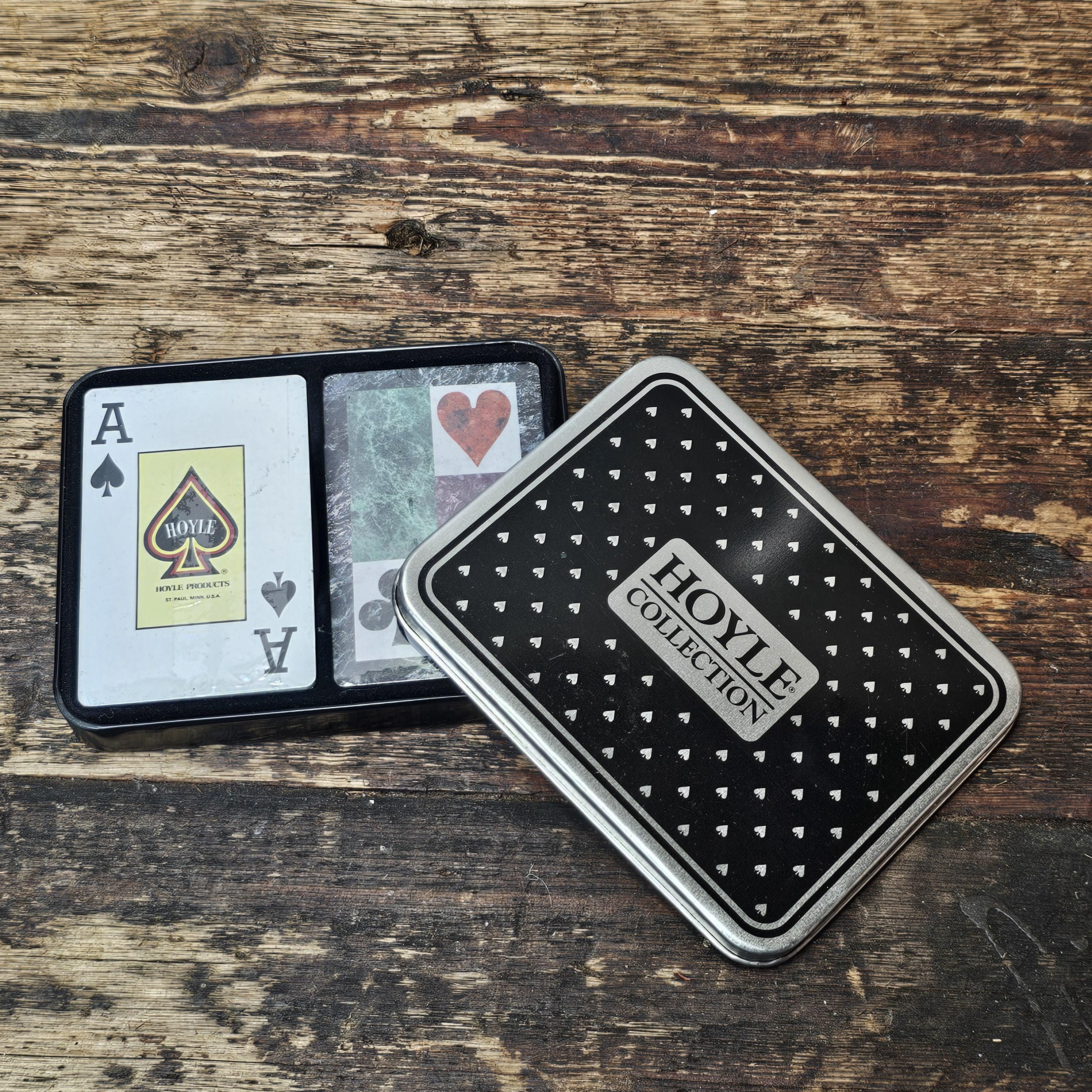 Hoyle Products England Playing Cards Double Set With Tin Box