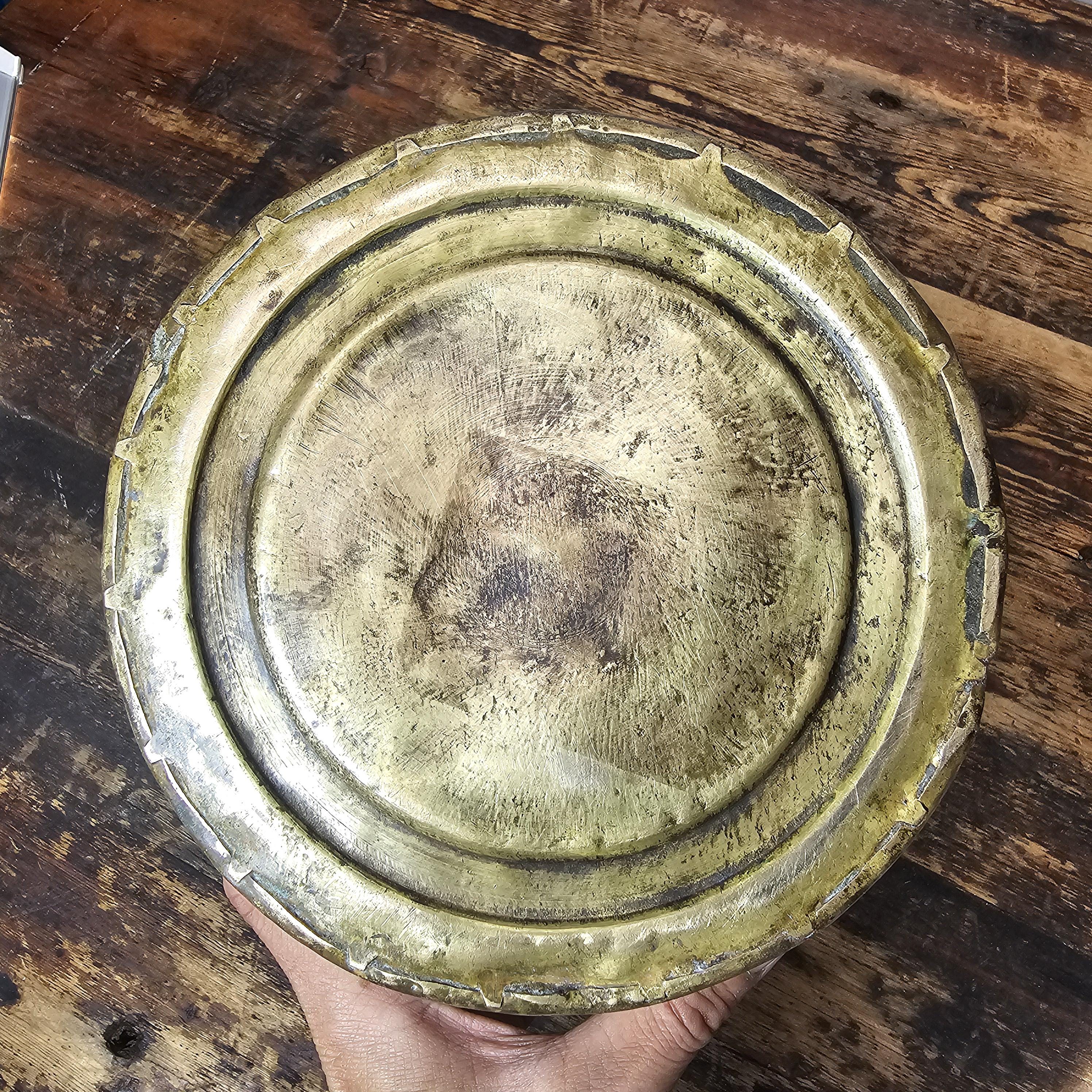Vintage Traditional Indian Brass Milk Oil Pot 1.3 Gal