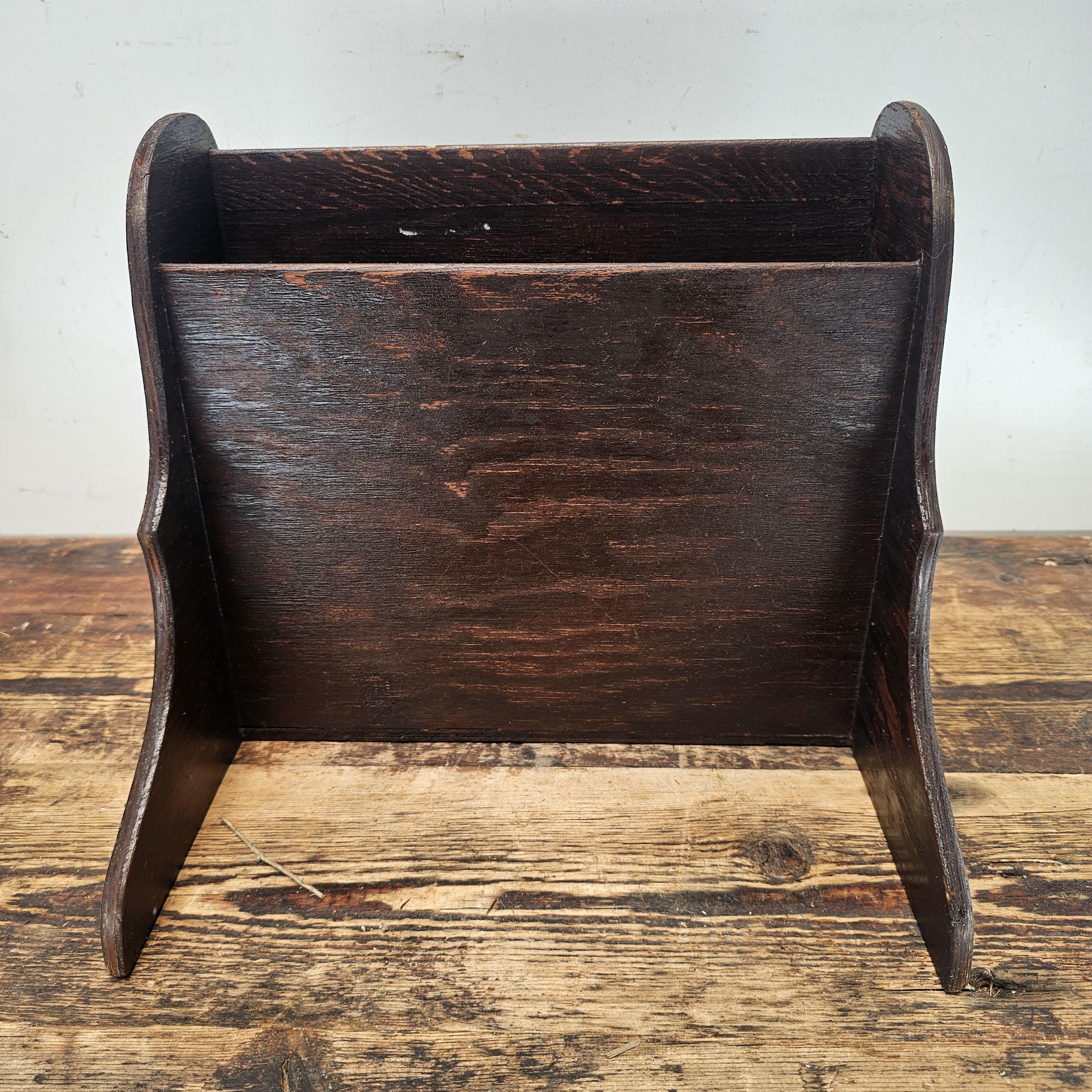 Vintage Laminated Oak Wall-Mount Writing Desk (Circa 1930s-1940s)