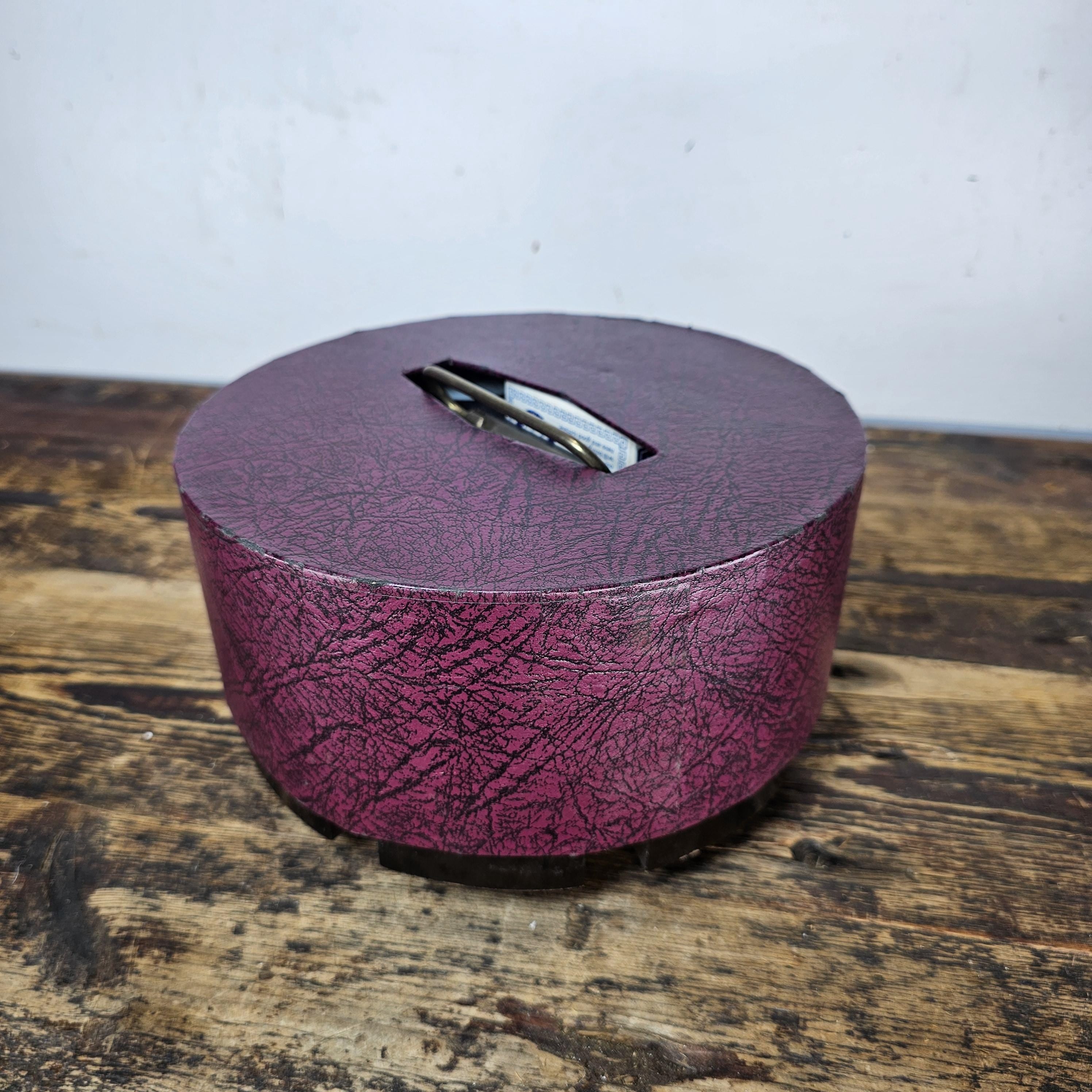 Vintage Revolving Wood Poker Chip Caddy