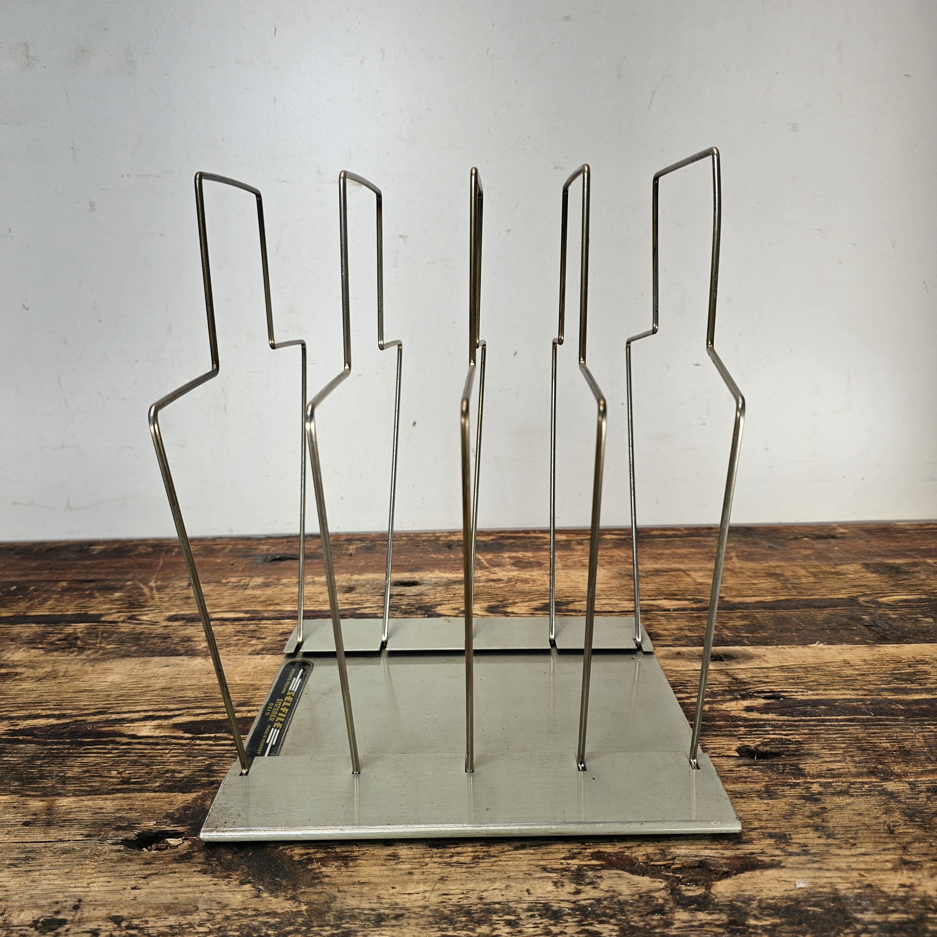 Vintage Norwegian-Made Paper Filing System by SELFILE Systemer