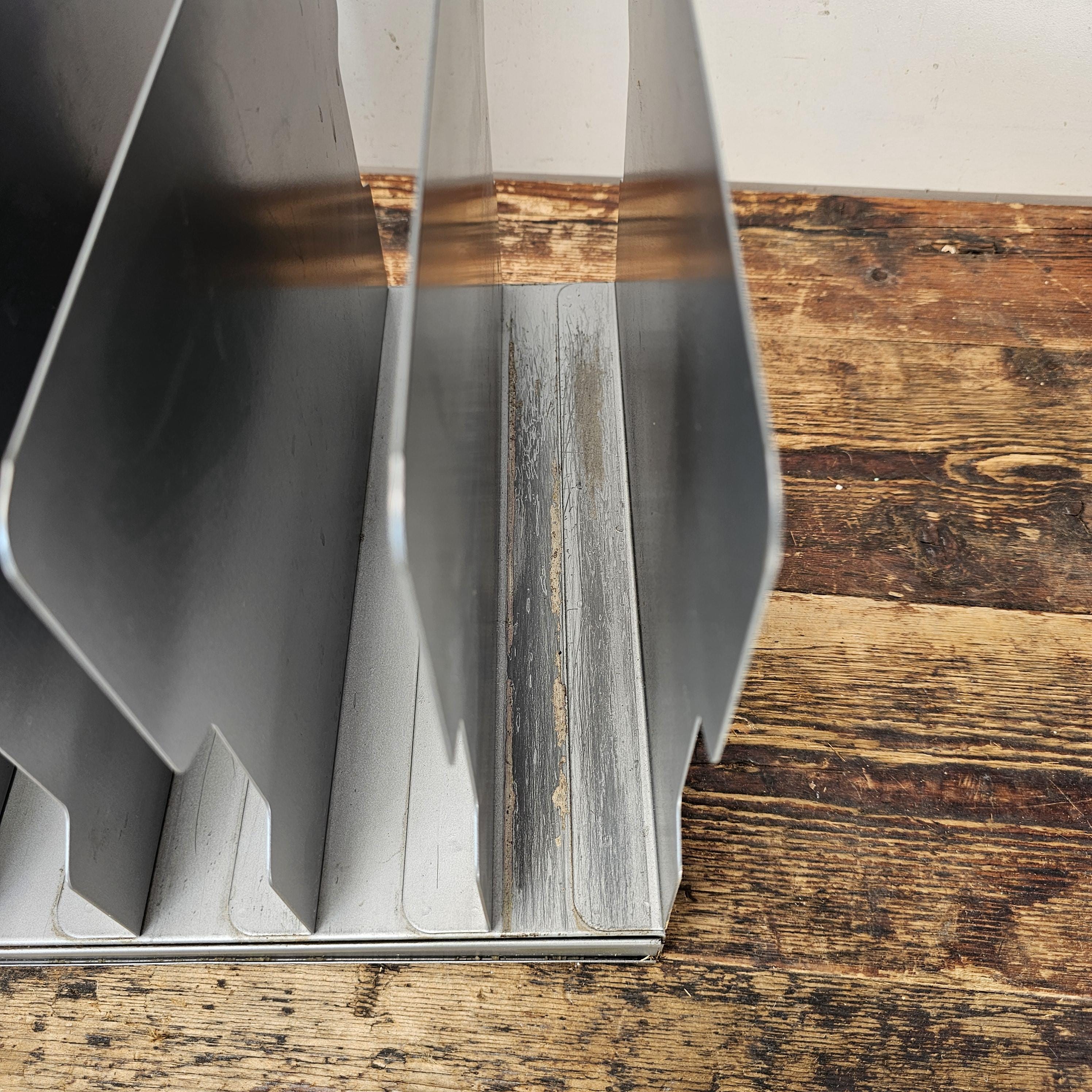 Vintage FLASH FILING 6 Compartment Desktop File Organizer