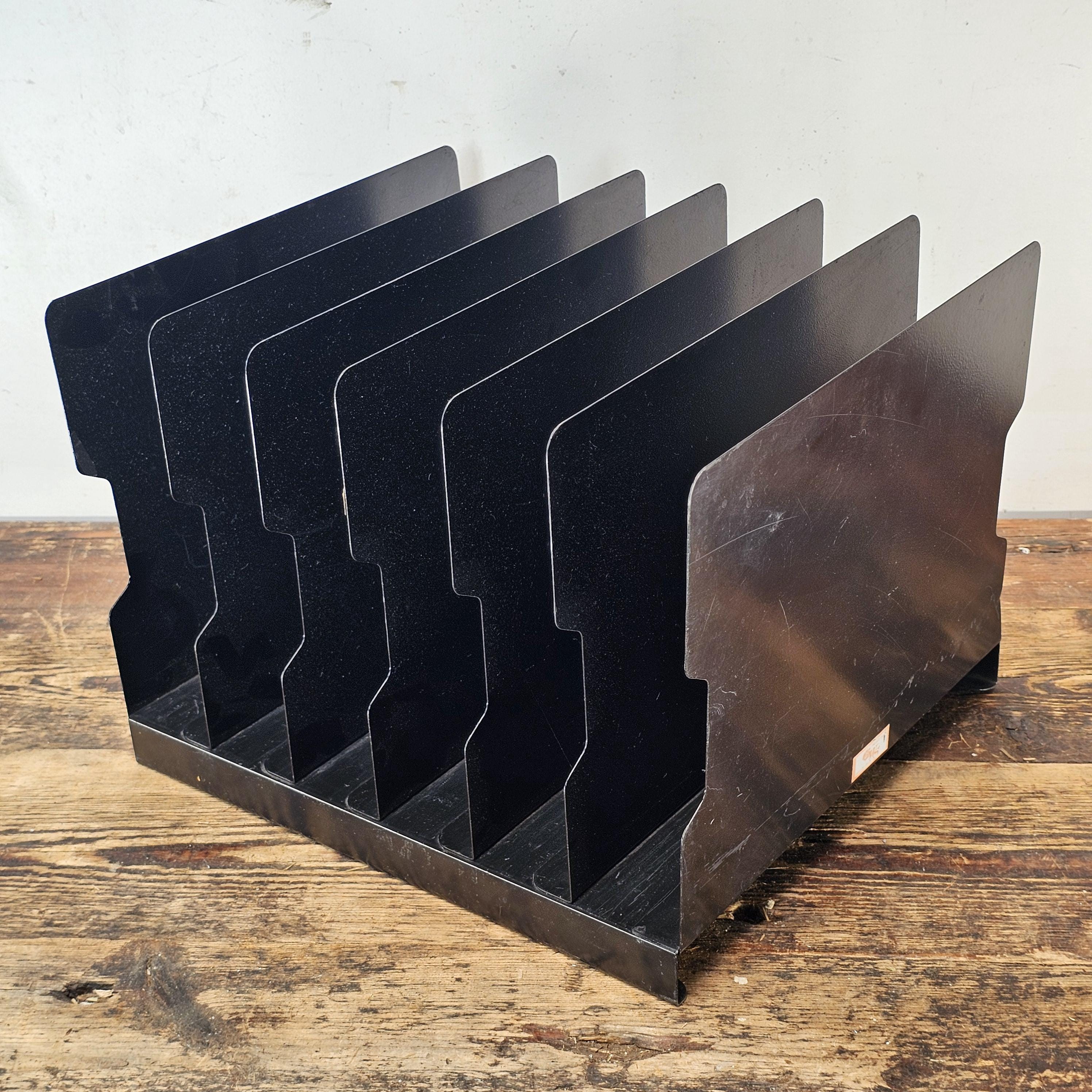 Vintage CWS 6 Compartment Desktop File Organizer
