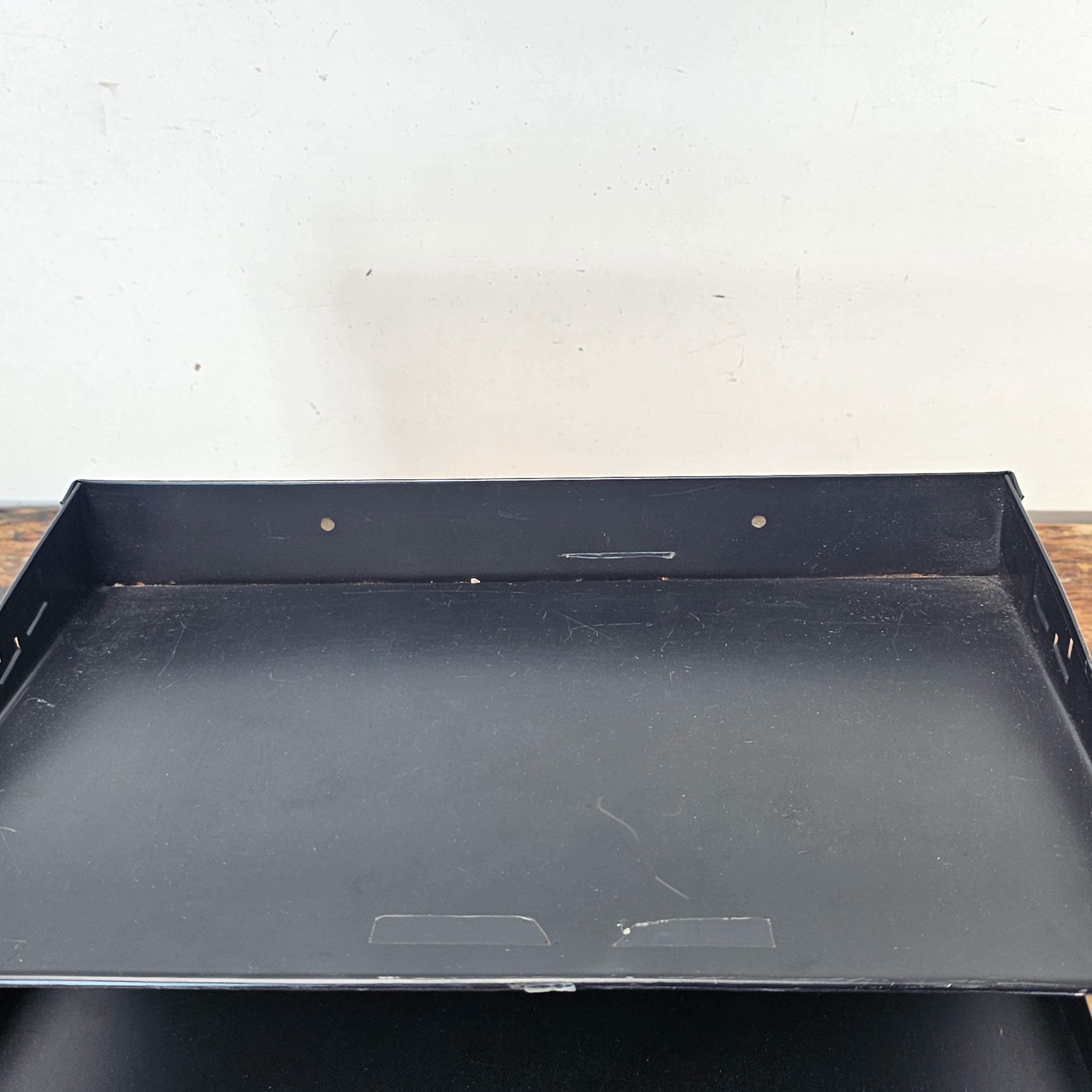 Vintage LIT-NING 4-Tier Desktop Steel File Organizer