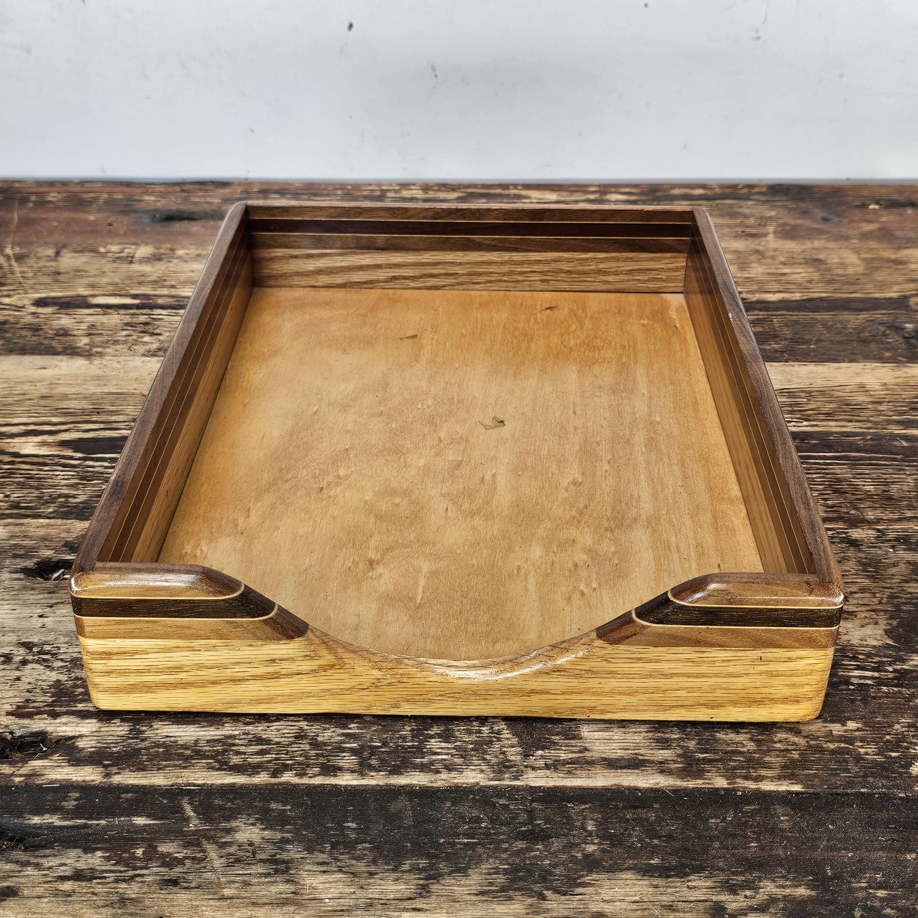 Nordic Style Vintage Wooden Document Tray