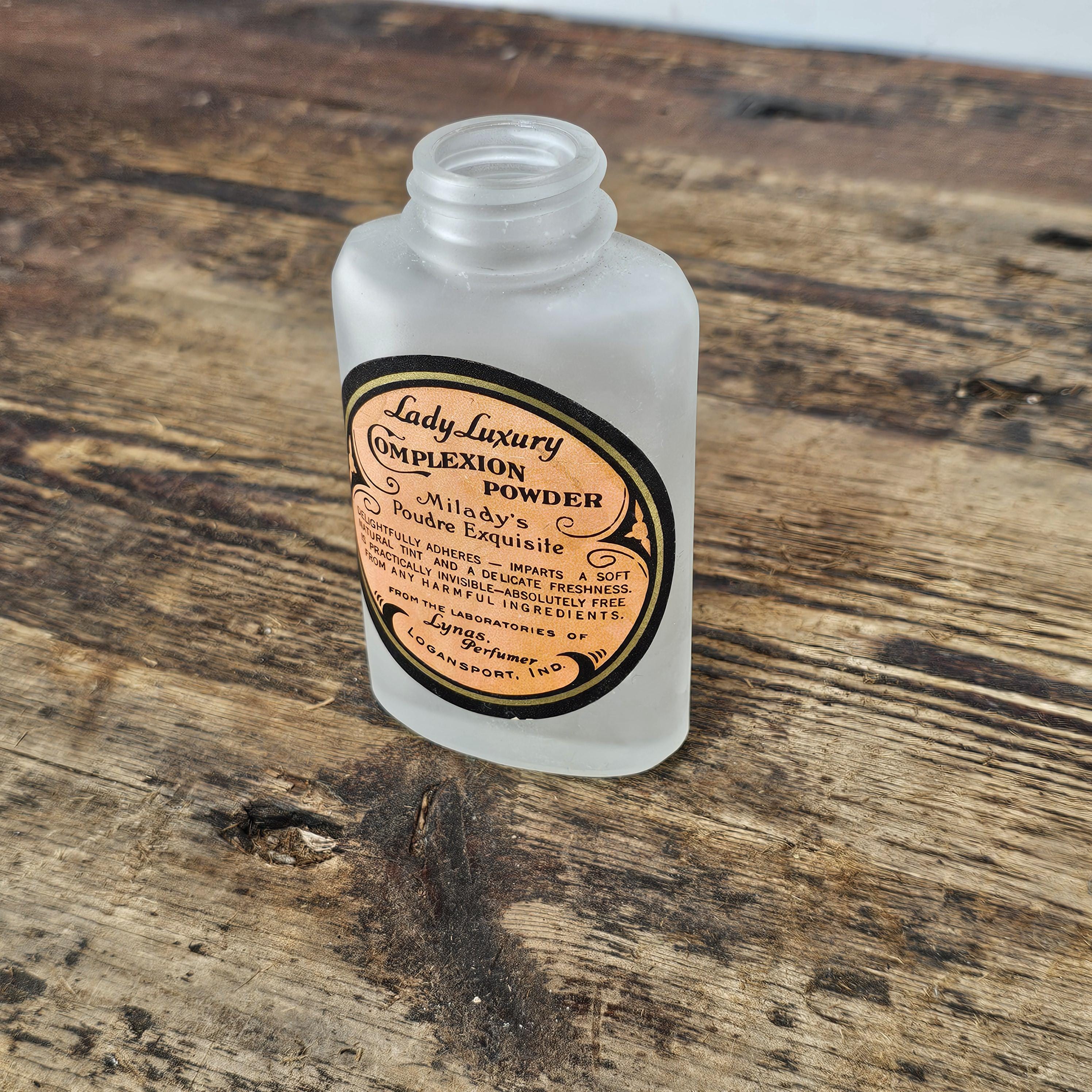 Rare Antique Lady Luxury Complexion/Toilet Powder Bottle