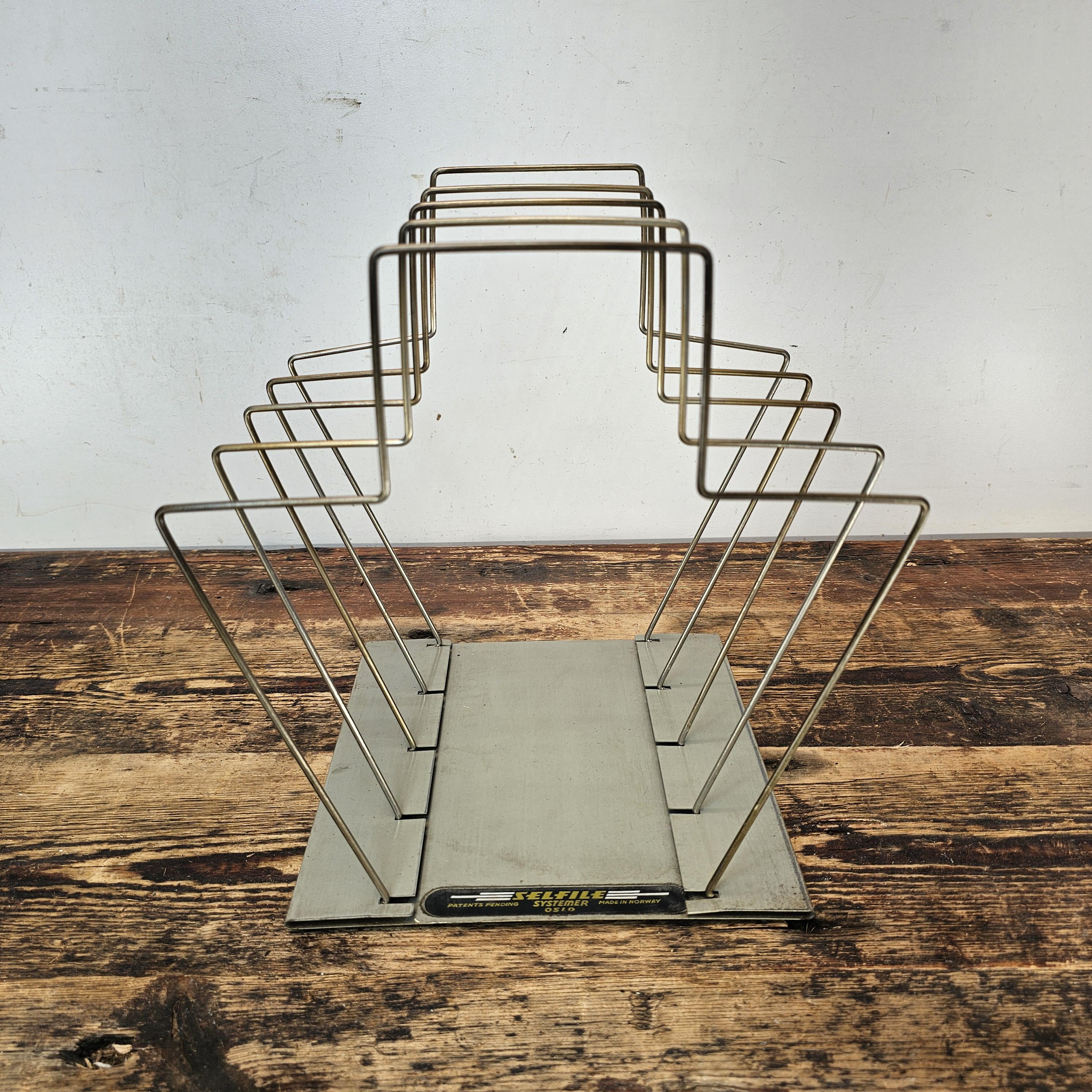 Vintage Norwegian-Made Paper Filing System by SELFILE Systemer