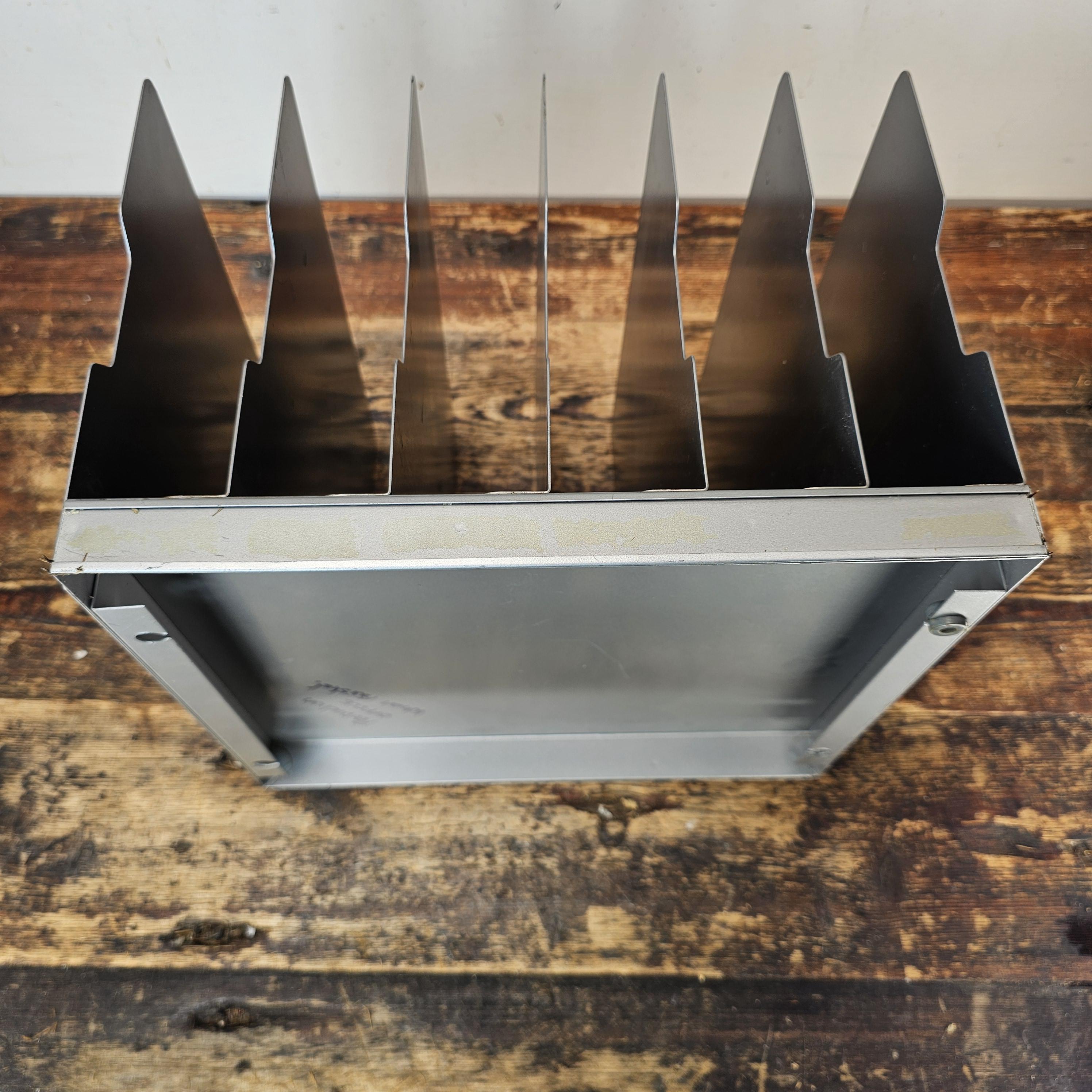 Vintage FLASH FILING 6 Compartment Desktop File Organizer