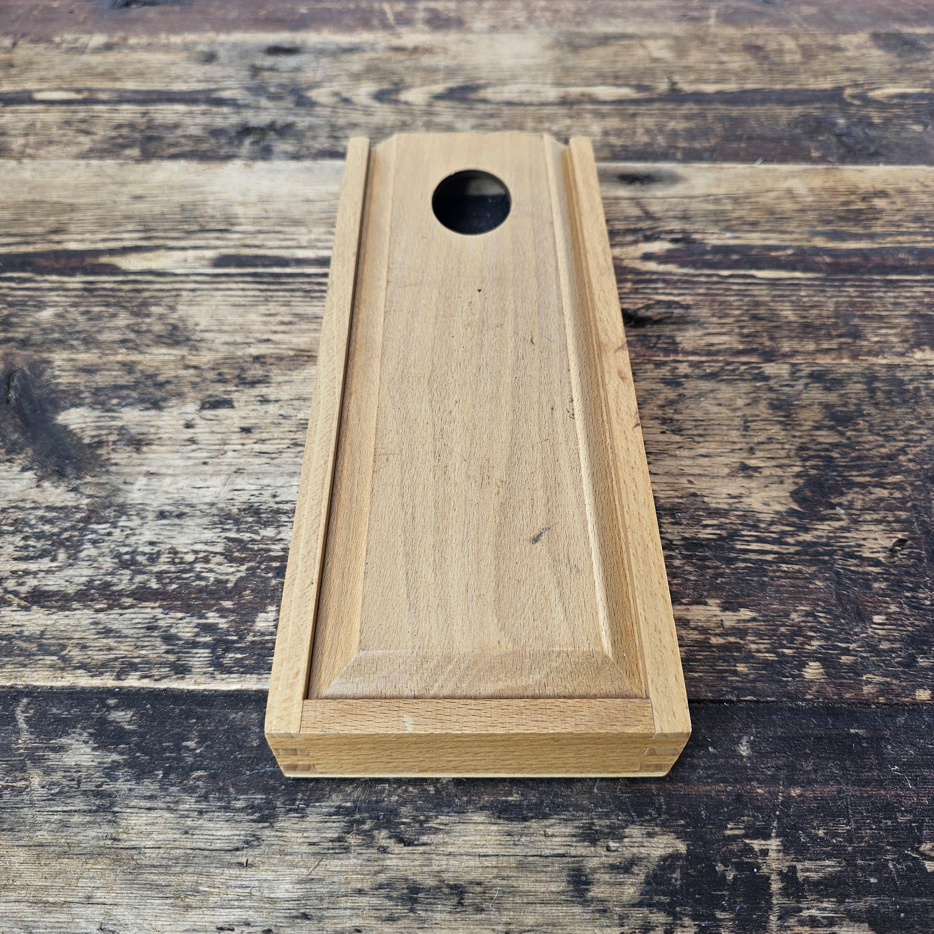 Vintage Wooden Sliding Box / Pencil Case with Magnetic Closure