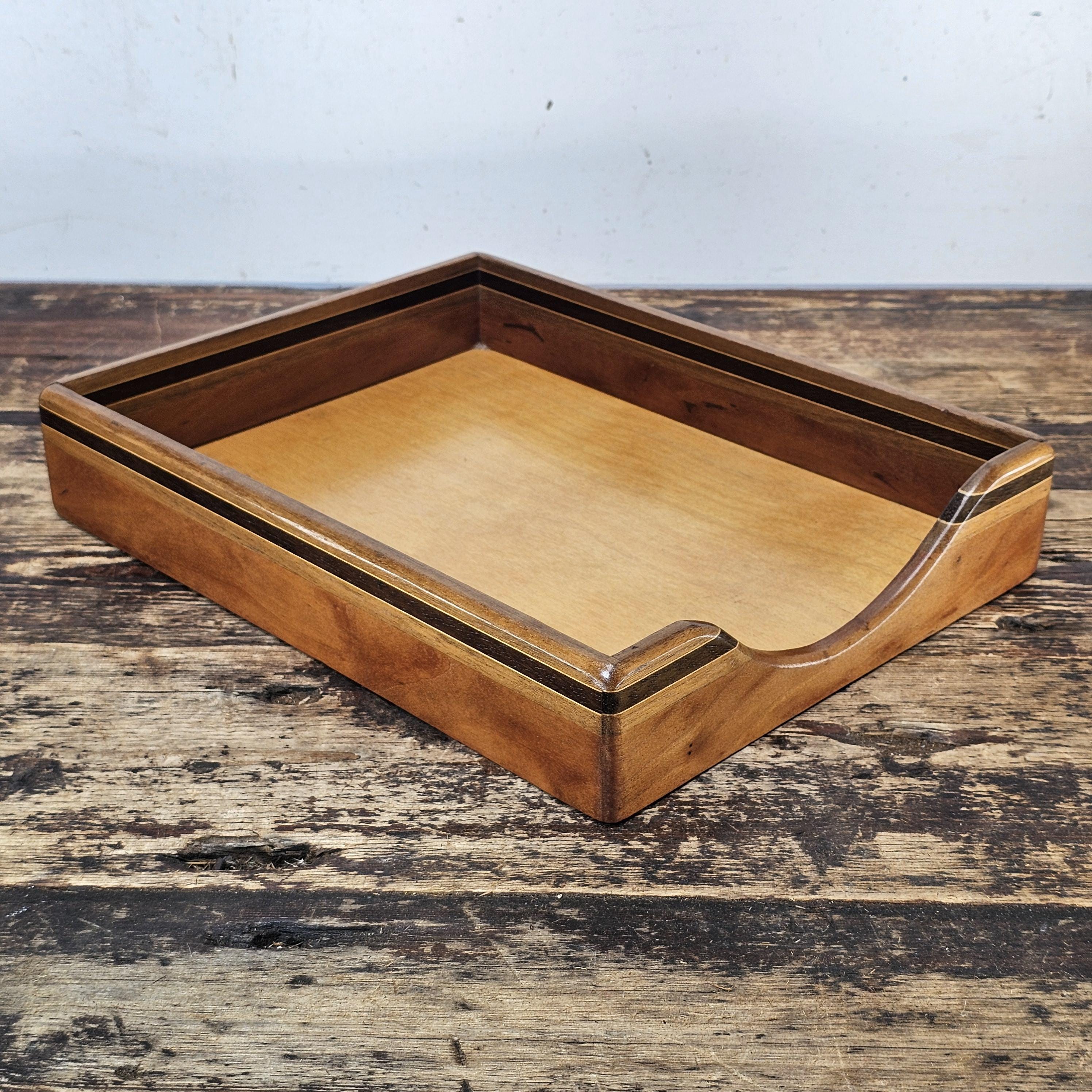 Nordic Style Vintage Wooden Document Tray