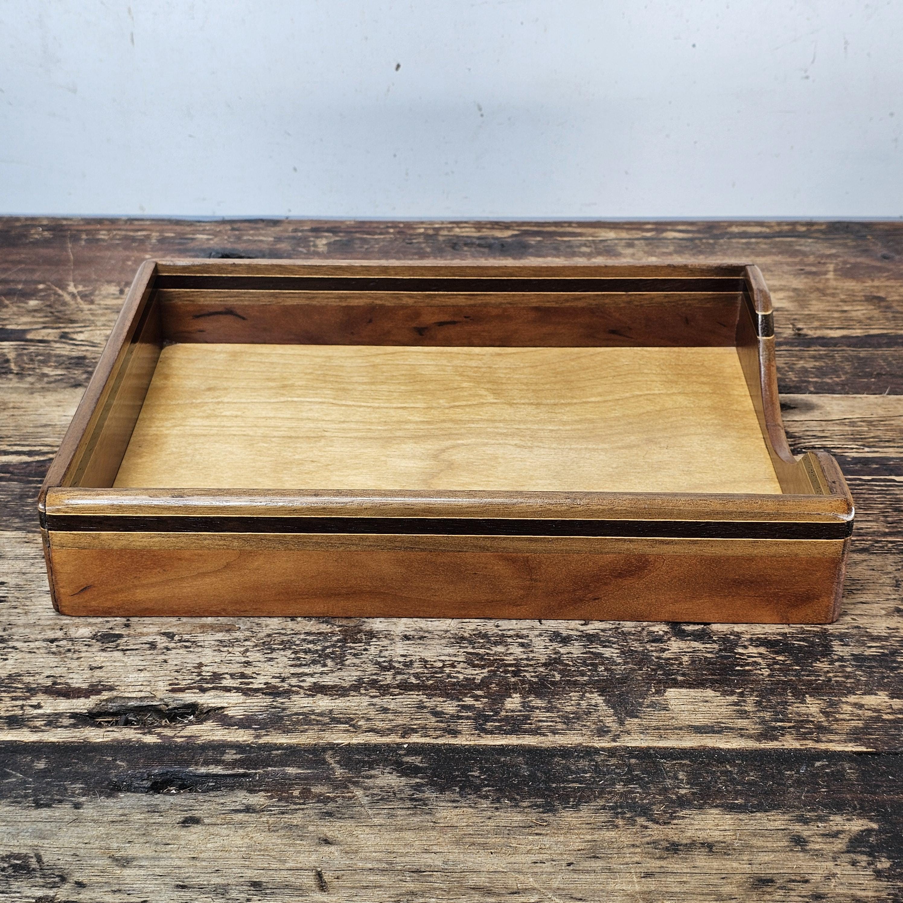 Nordic Style Vintage Wooden Document Tray