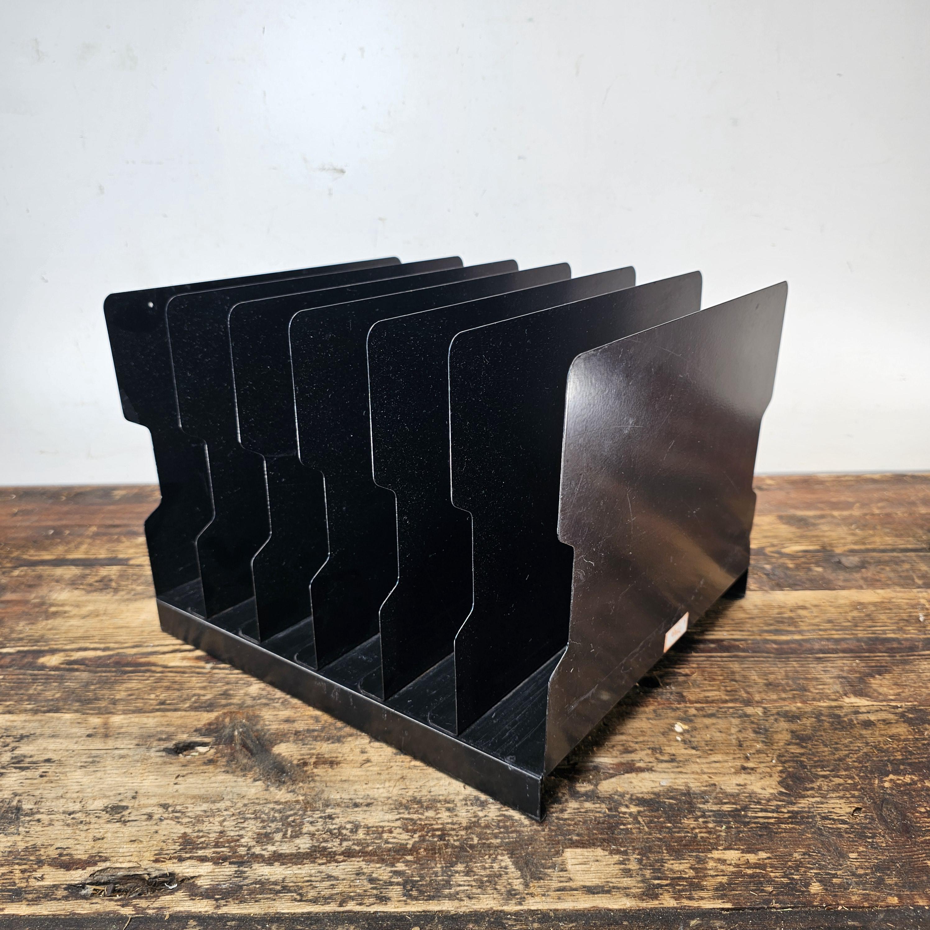 Vintage CWS 6 Compartment Desktop File Organizer