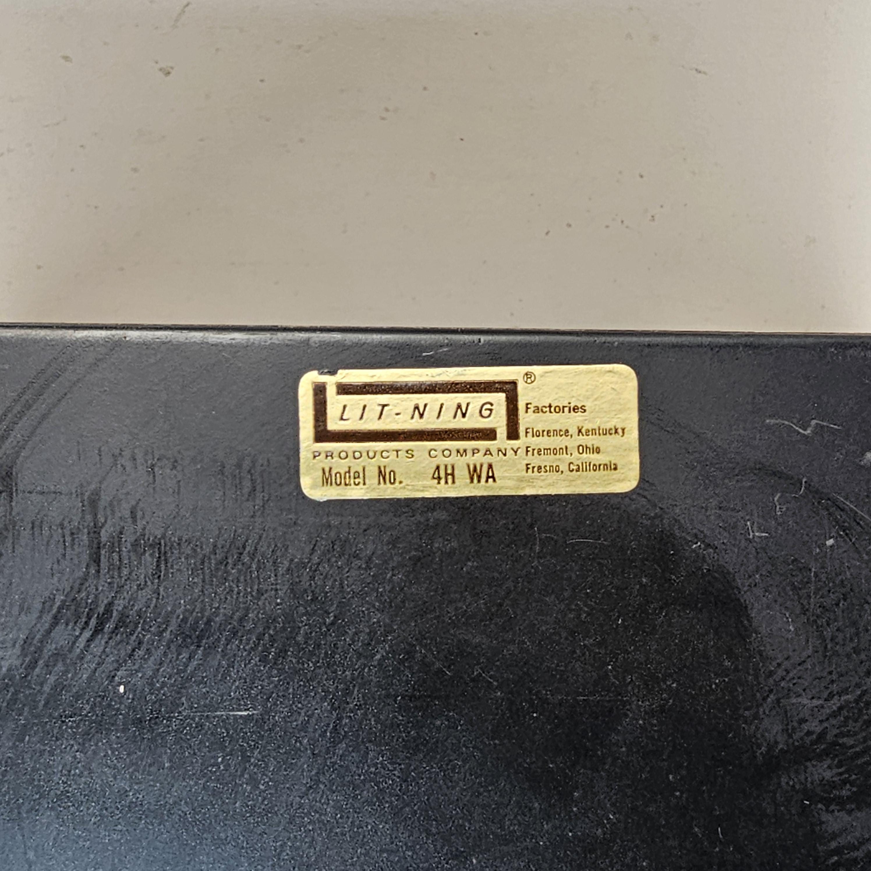 Vintage LIT-NING 4-Tier Desktop Steel File Organizer