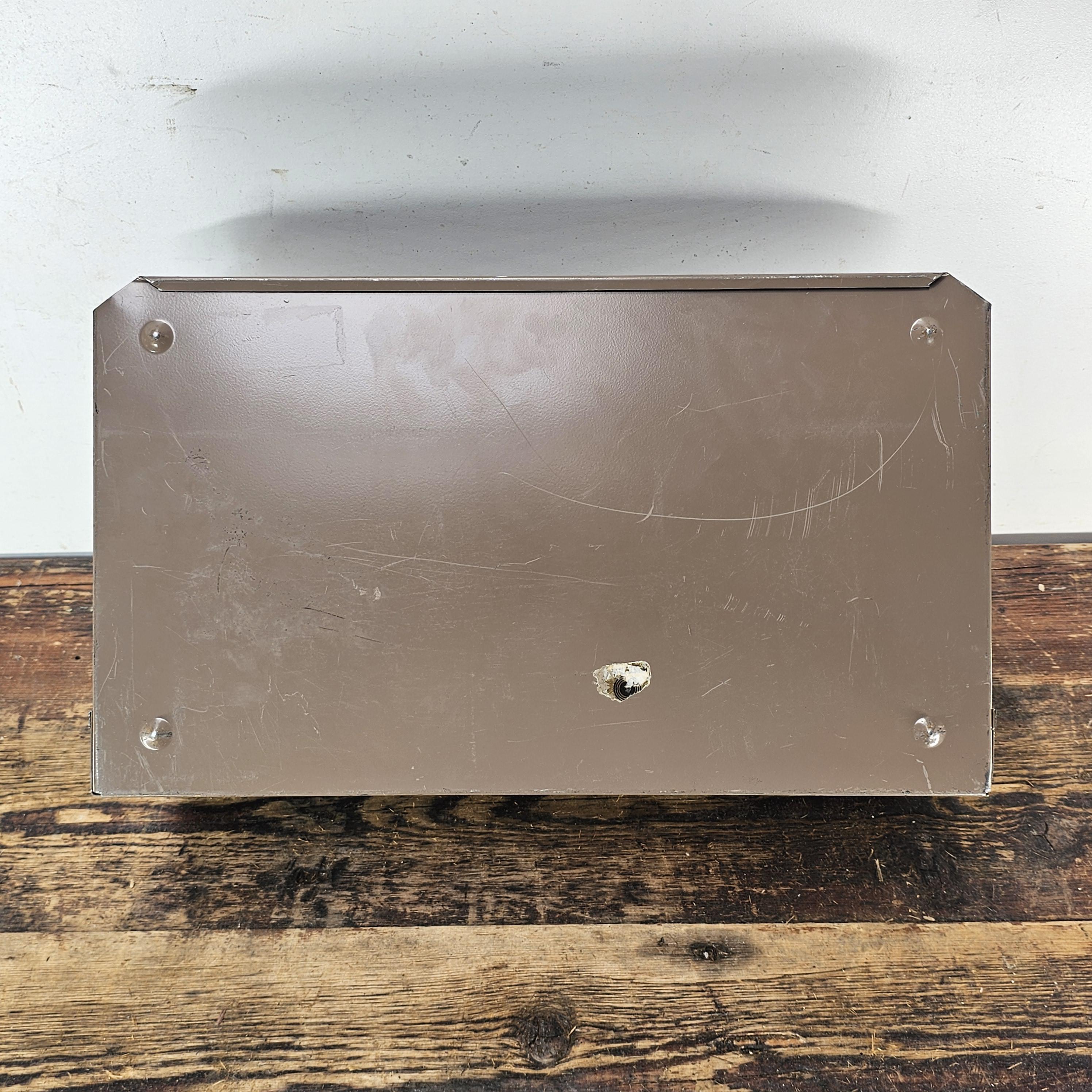 Vintage LIT-NING 3-Tier Wall-Mounted / Desktop Steel File Organizer