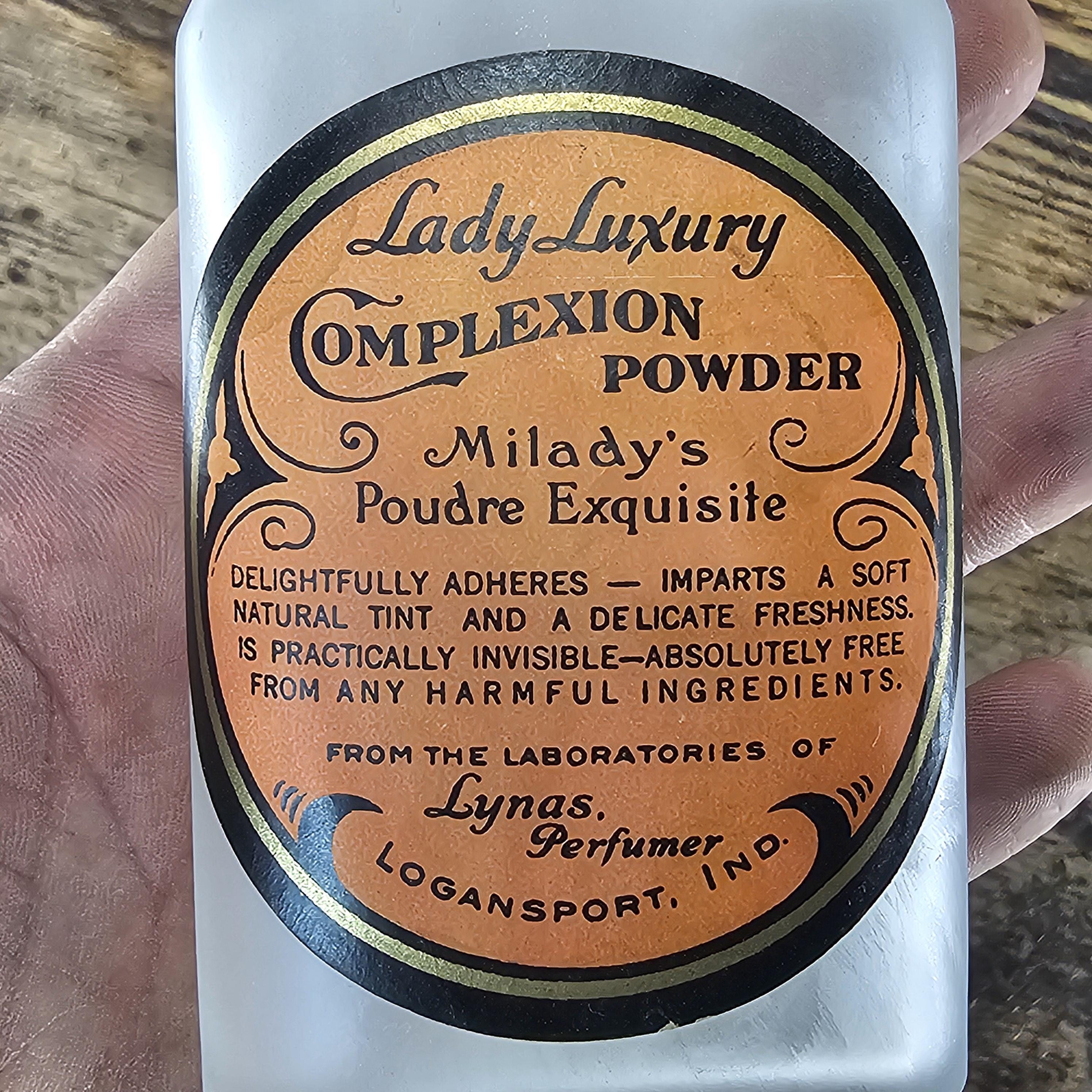 Rare Antique Lady Luxury Complexion/Toilet Powder Bottle