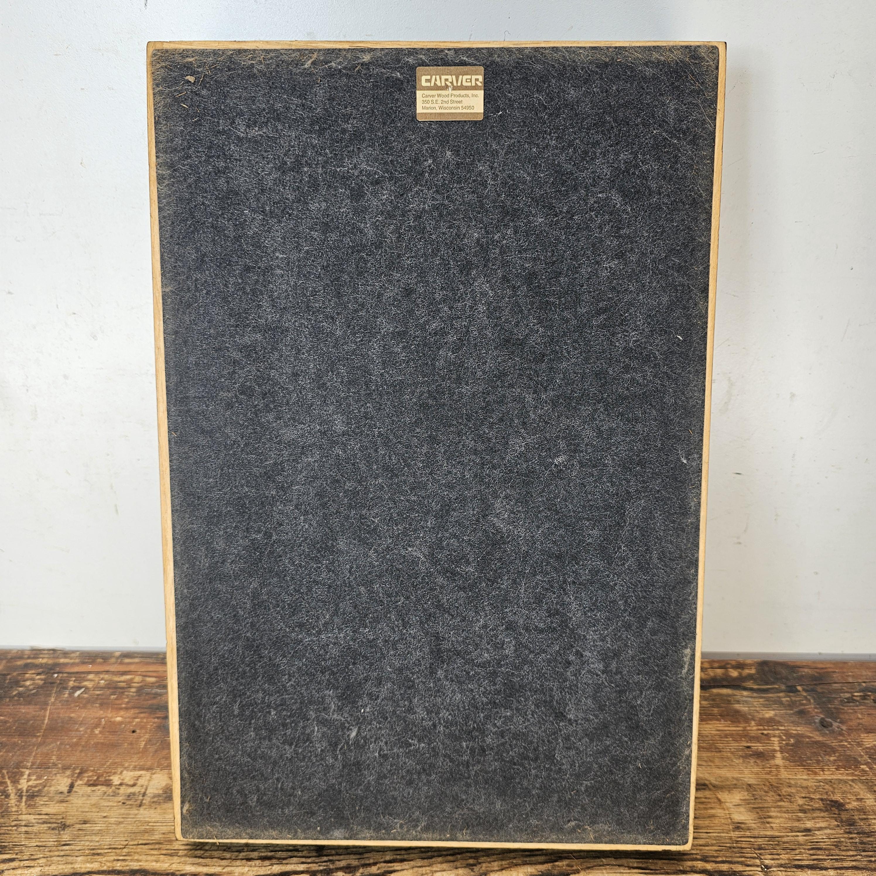 Vintage Carver Wood Products Walnut Paper Tray - Refinished in Flat Black