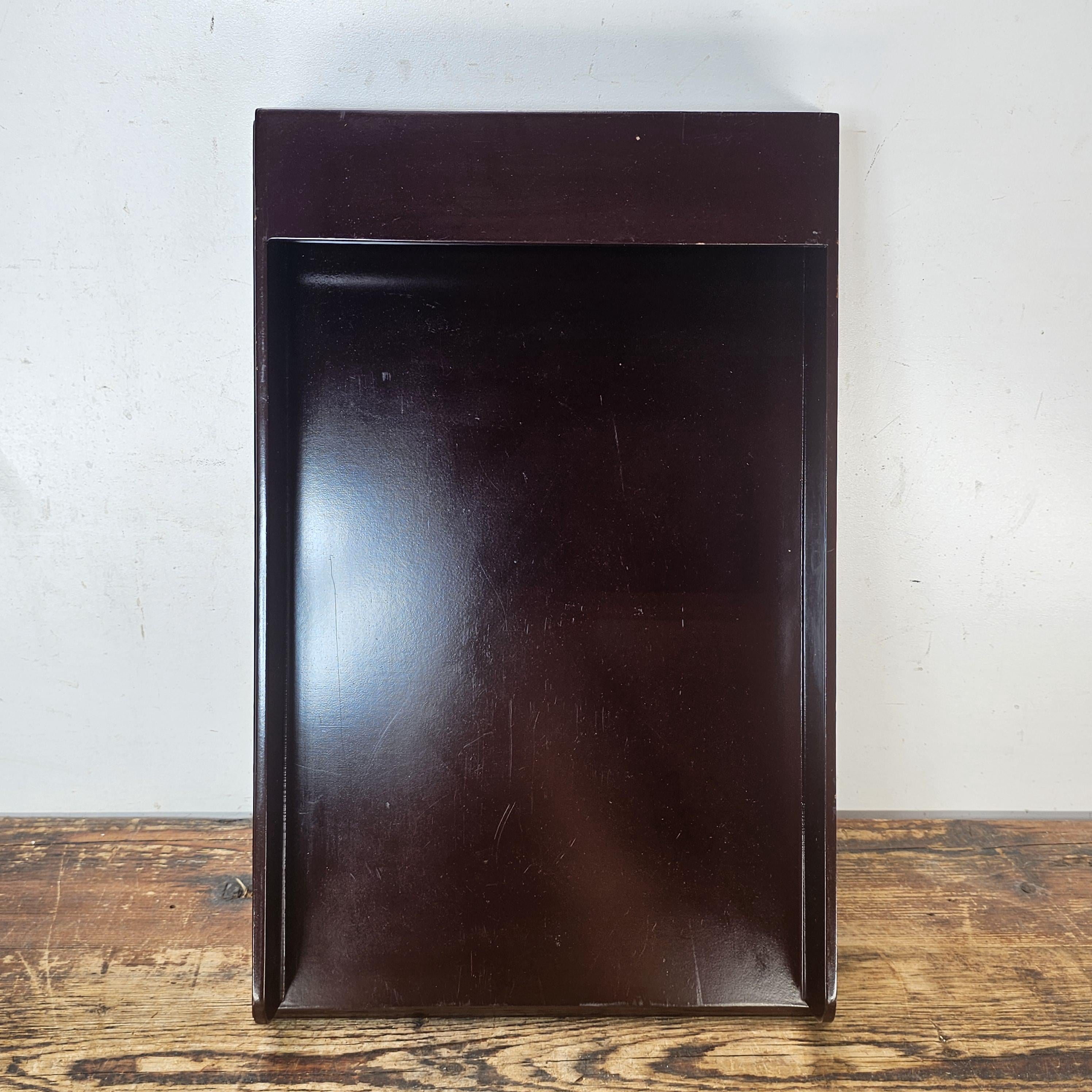 Premium Wooden Display Tray - Dark Mahogany Finish 15.75"L × 10.25"W × 2.25"H